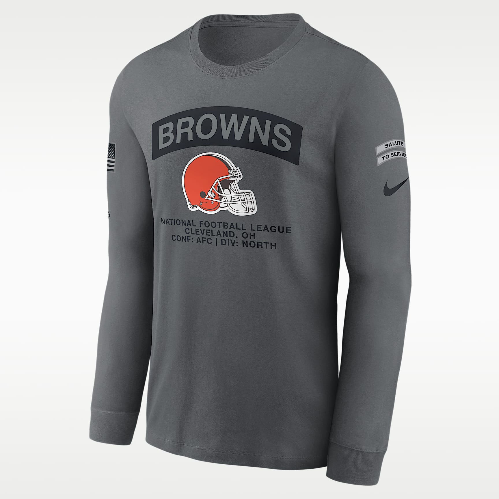 Cleveland Browns Salute to Service Men's Nike NFL Long-Sleeve T-Shirt