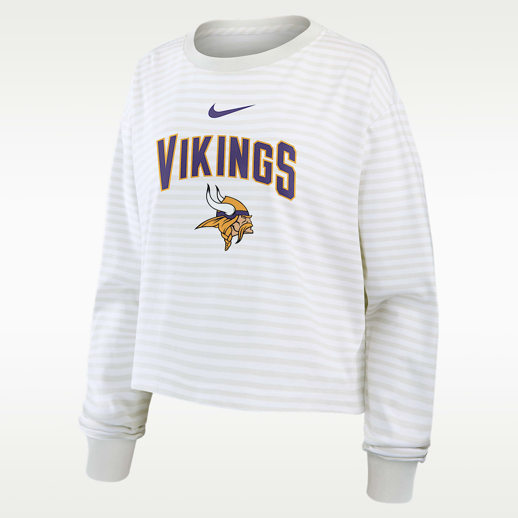 Minnesota Vikings Primetime Women's Nike Cropped Long-Sleeve T-Shirt
