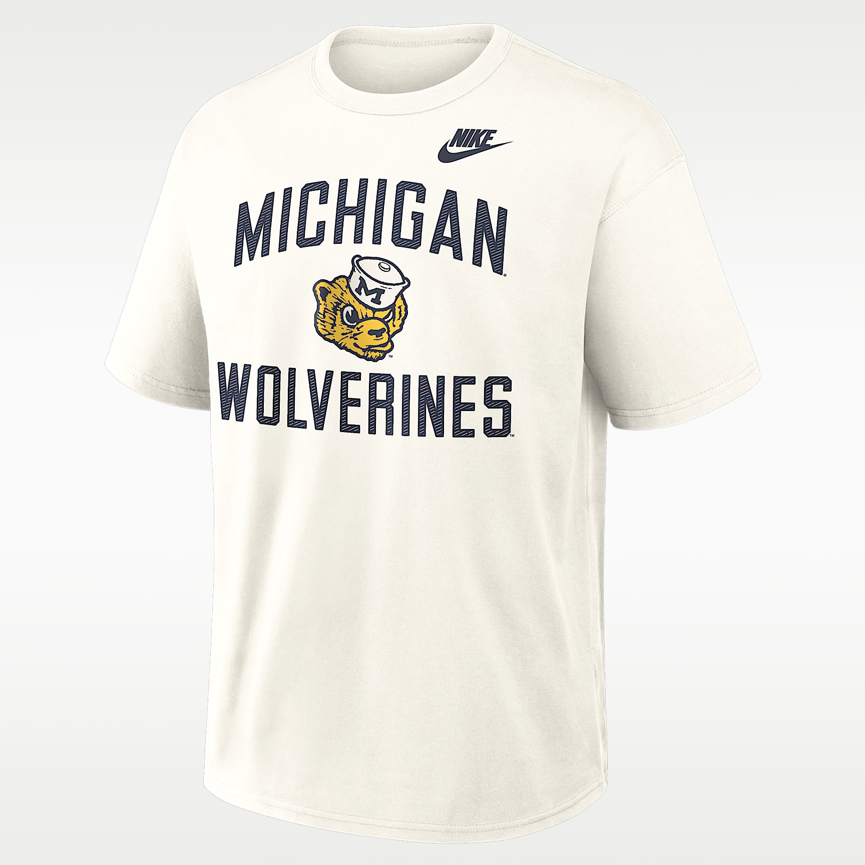 Playera universitaria Nike para hombre Michigan Legacy
