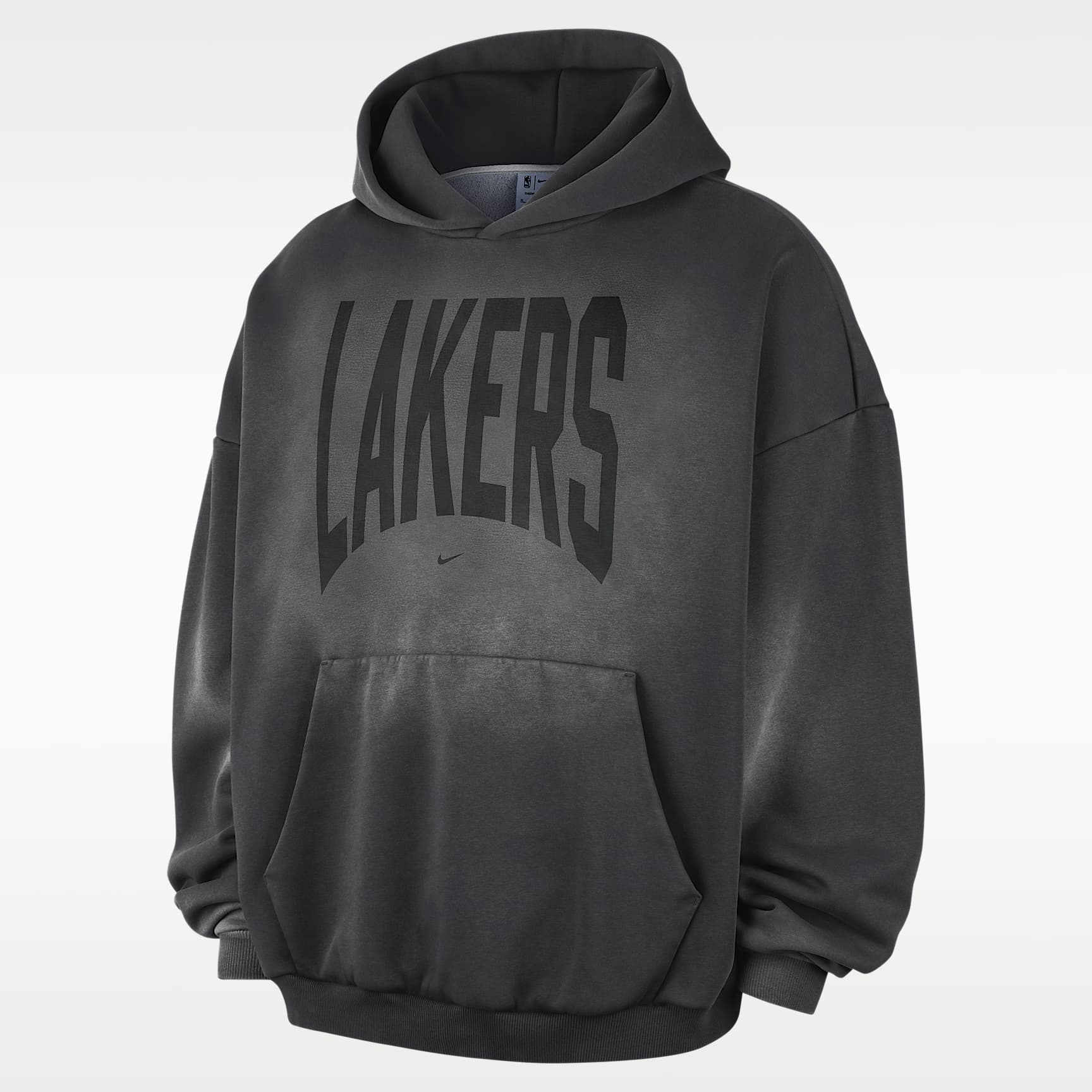 Los Angeles LakersStandard Issue Men's Therma-FIT Fleece Washed Basketball Hoodie
