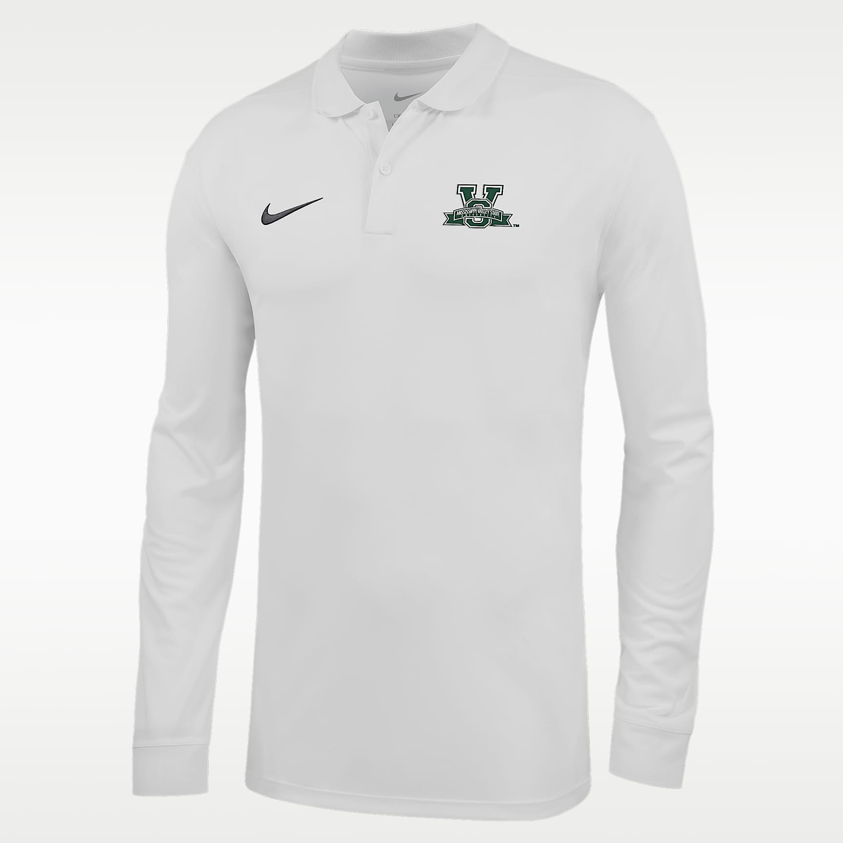 Nike College (Mississippi Valley State University) Men's Dri-FIT Long-Sleeve Polo