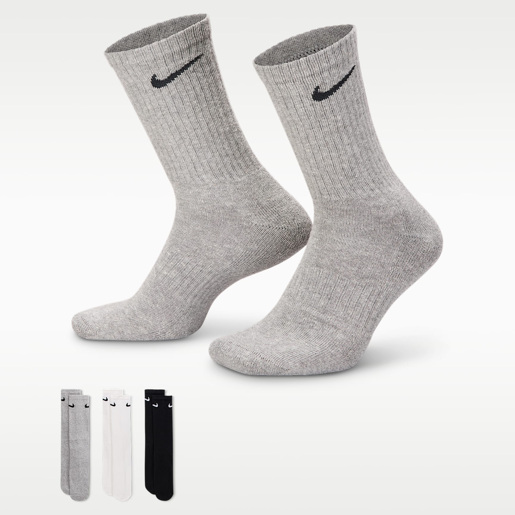 Nike Everyday Cushioned-crew-træningsstrømper (6 par)