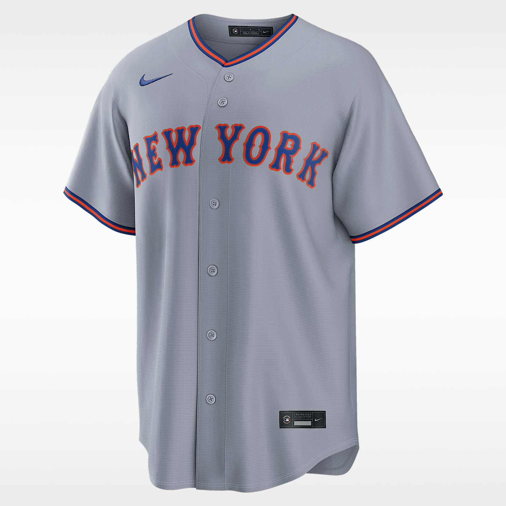 Jersey Nike Replica Mets Road New York Mets