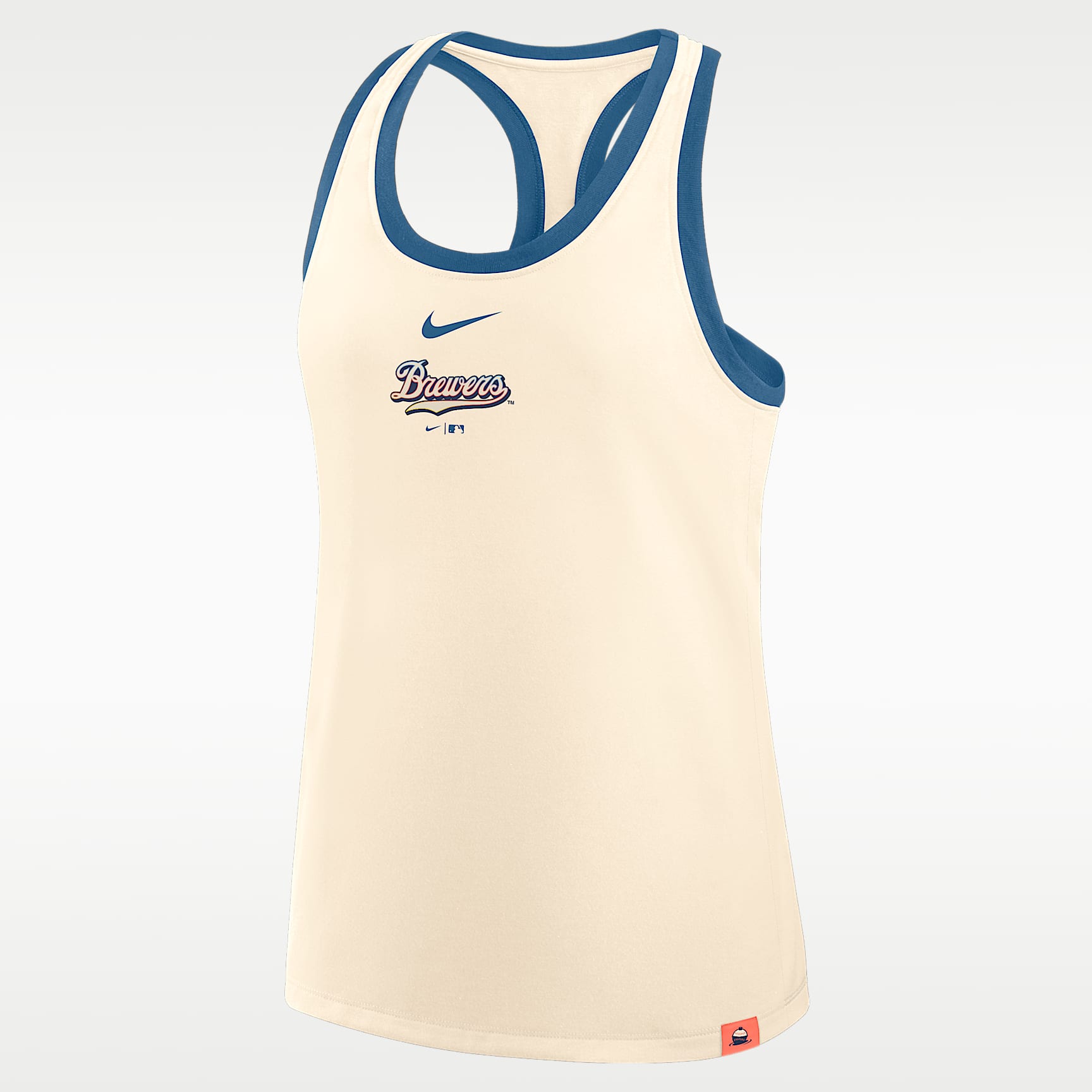 Milwaukee Brewers Script City Connect Women's Nike MLB Racerback Tank Top