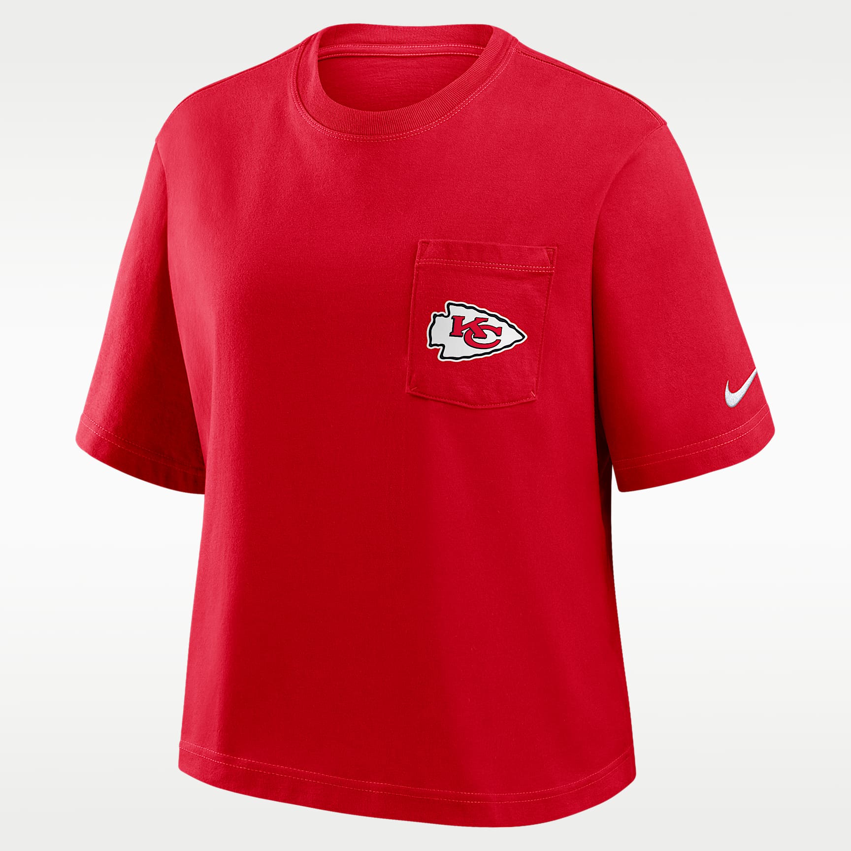 Kansas City Chiefs Rewind Pocket Boxy Women's Nike NFL T-Shirt