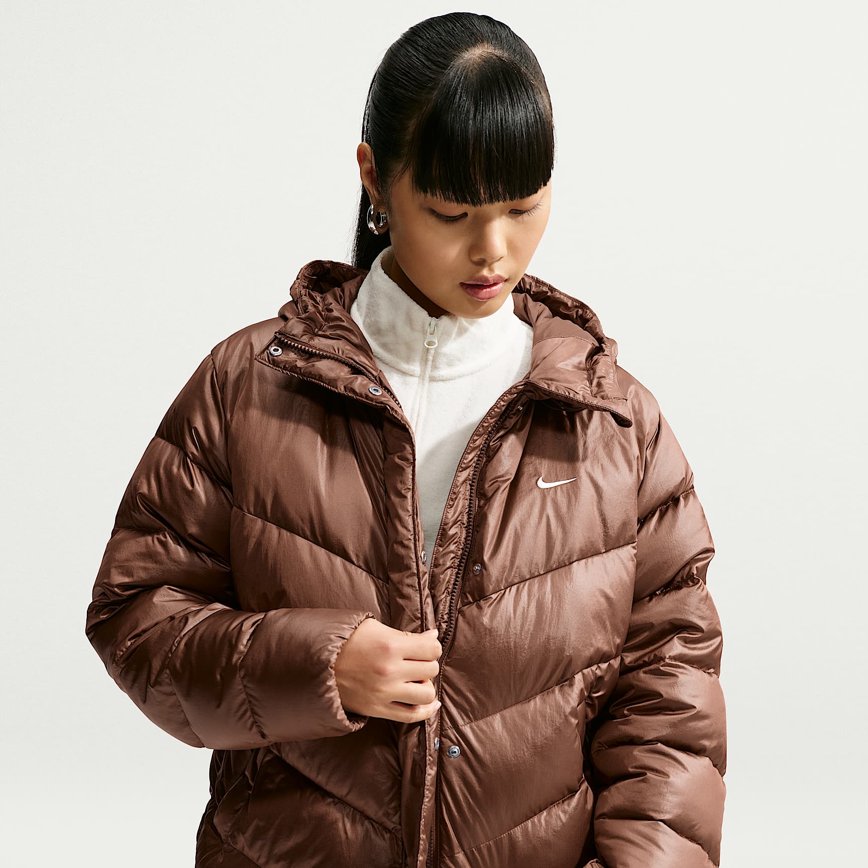 Nike Sportswear Windpuffer Women's Loose Storm-FIT Hooded Down Jacket