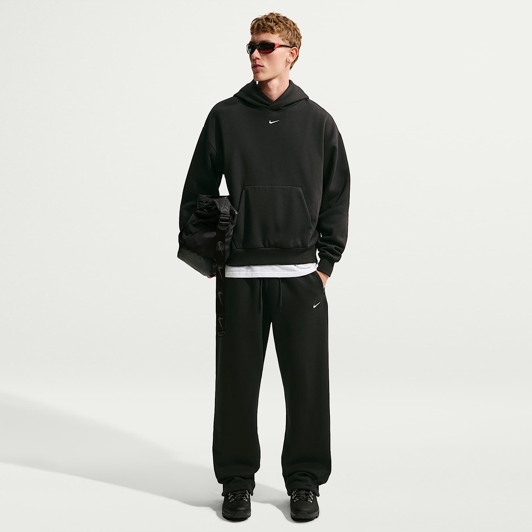 Pants con cordón elástico para hombre Nike Solo Fleece