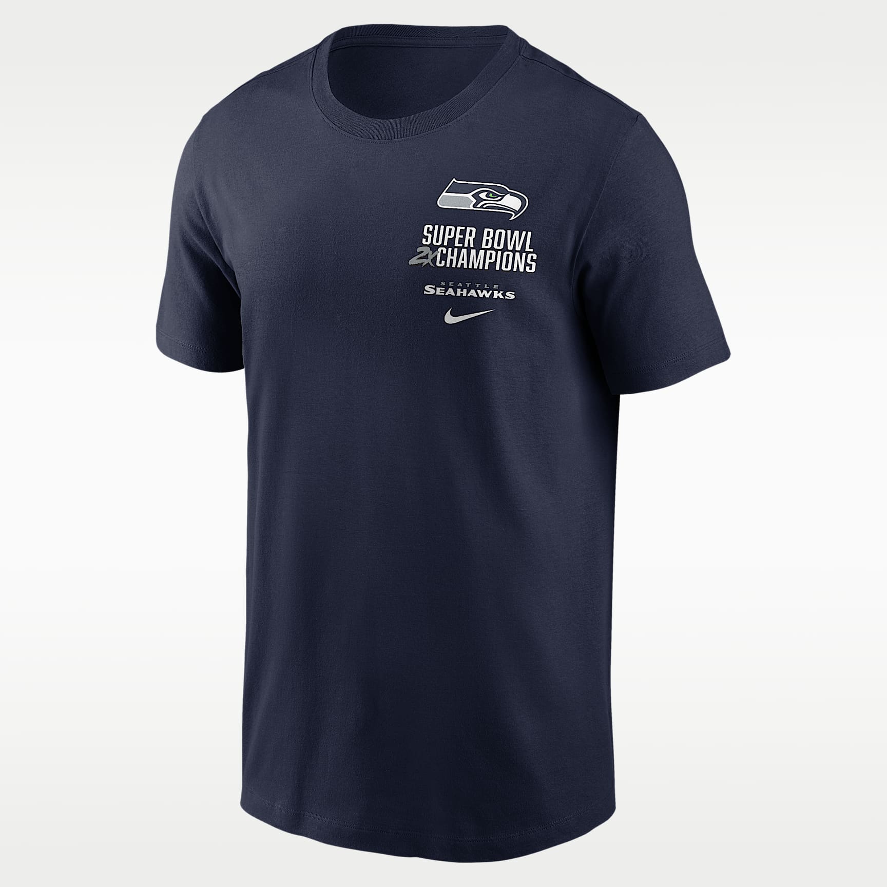Playera Nike de la NFL para hombre Seattle Seahawks Super Bowl LX Champions Downtown Ring Club