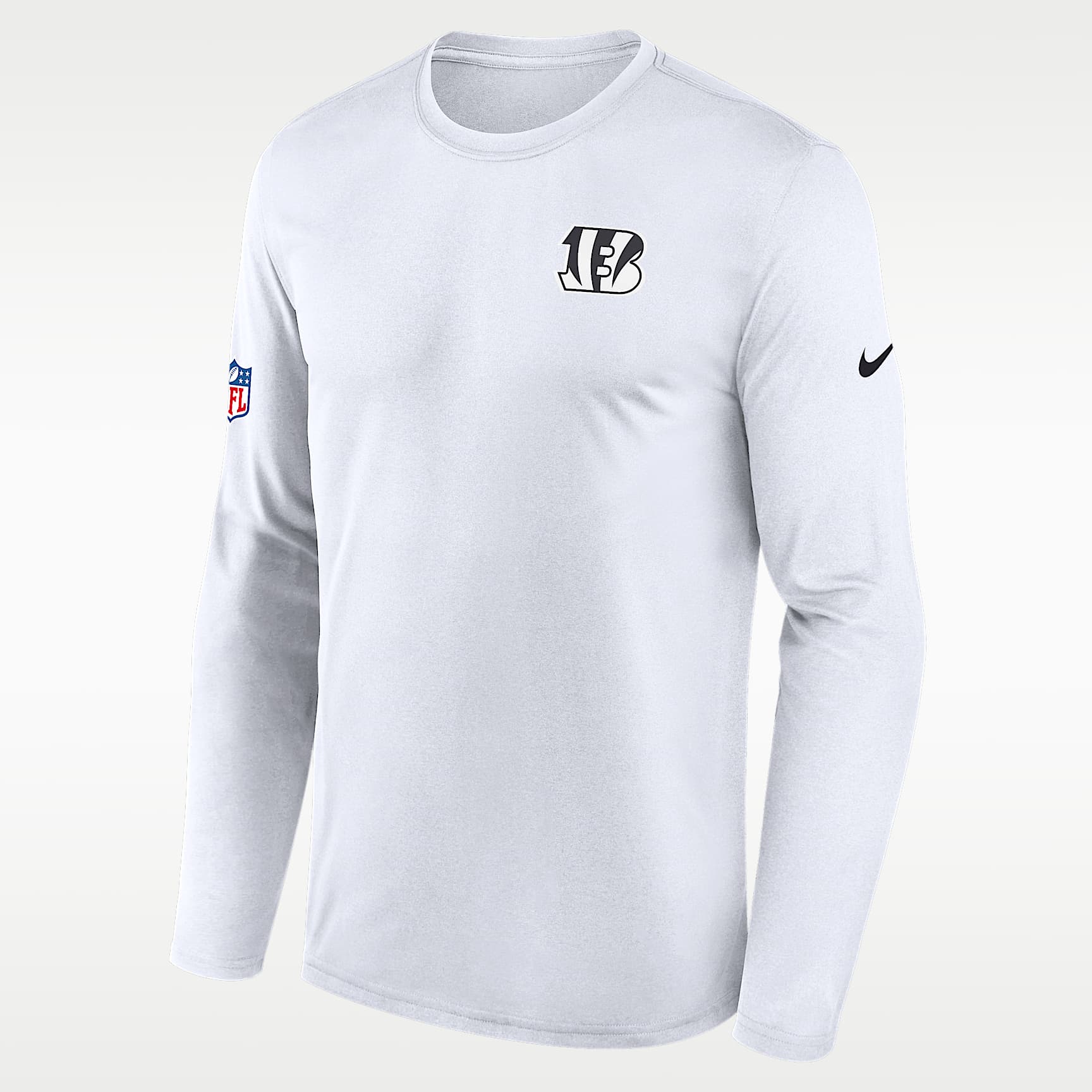 Cincinnati Bengals Alt Legend Small Logo Men's Nike Dri-FIT NFL Long-Sleeve T-Shirt