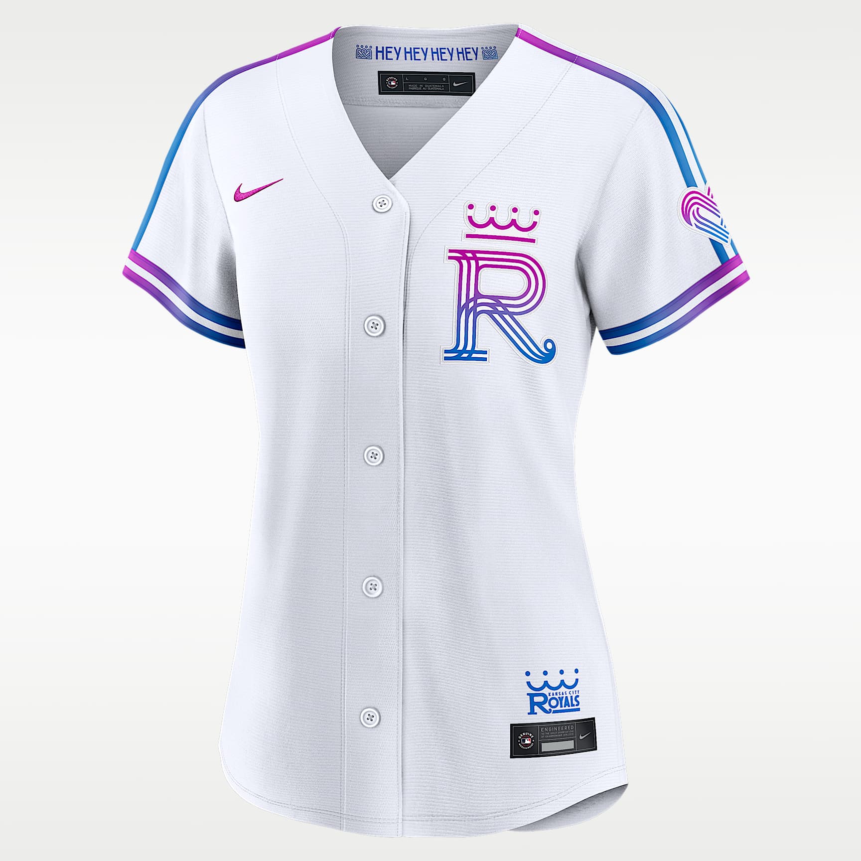 Jersey Nike de la MLB Stadium para mujer Kansas City Royals City Connect