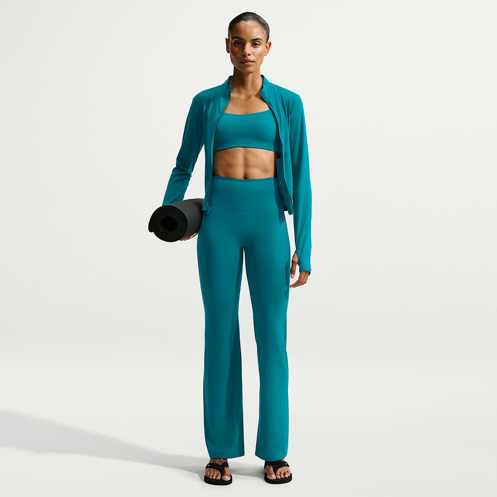 Nike Zenvy Women's High-Waisted Flared Leggings with No Front Seam