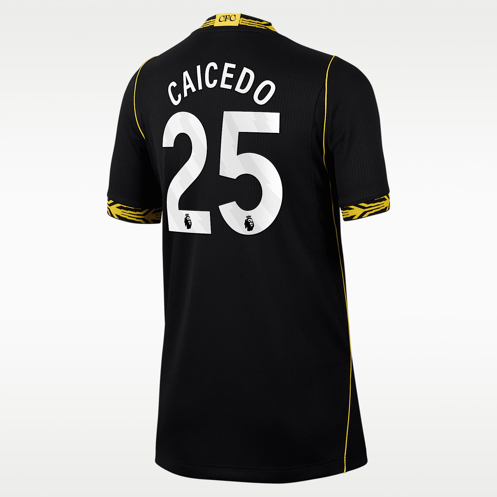 Moisés Caicedo Chelsea 2026/27 Stadium Away Big Kids' Nike Dri-FIT Soccer Jersey