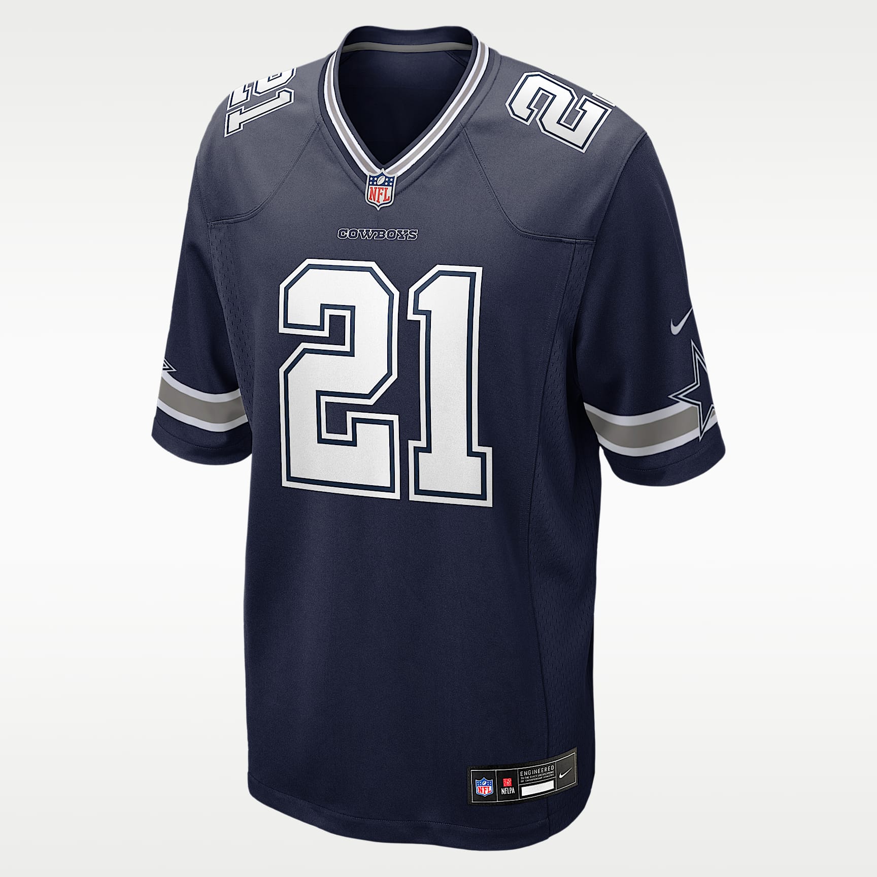 Jersey Nike de la NFL Game para hombre Deion Sanders Dallas Cowboys Retired