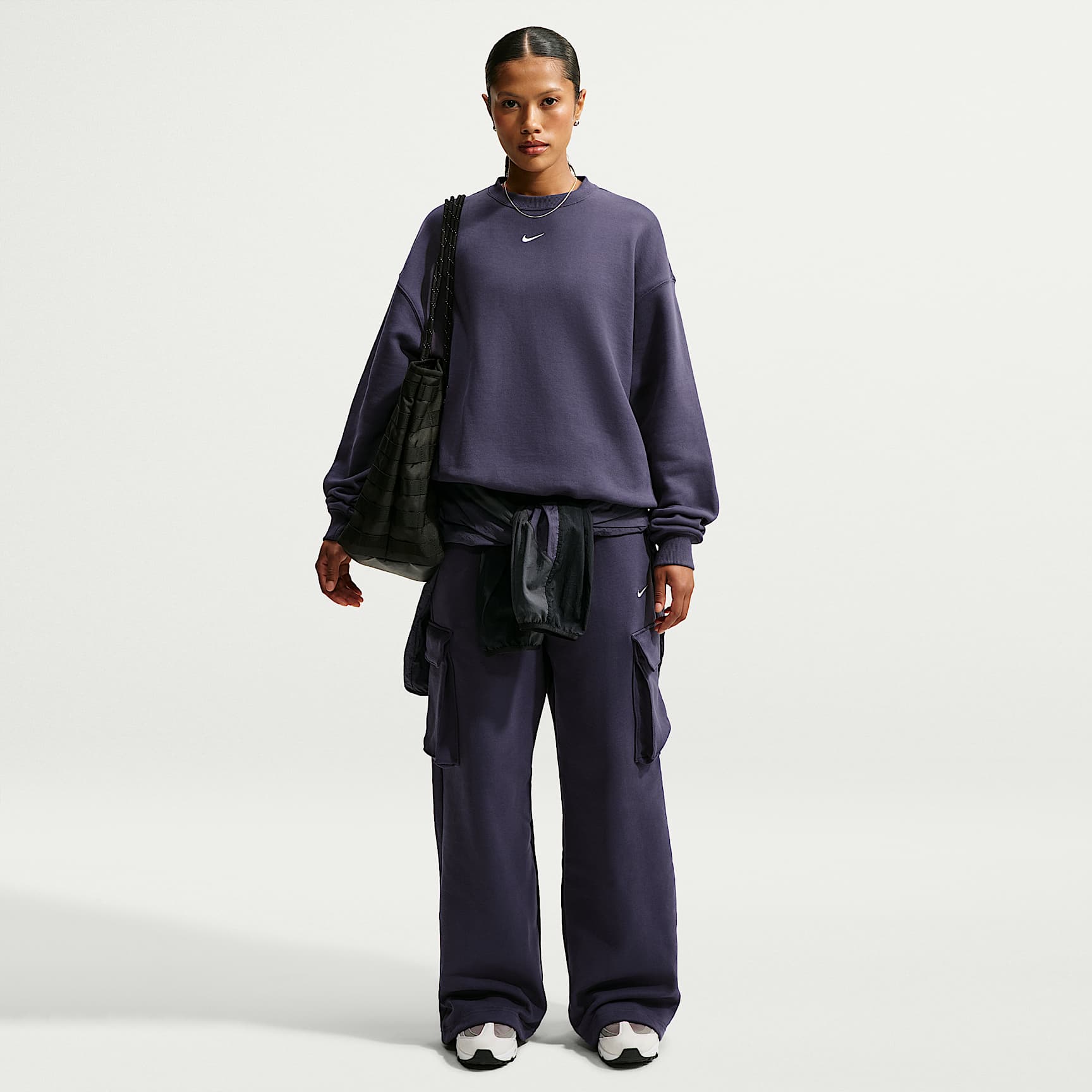 Nike Studio Fleece Medium Weight Women's Oversized High-Rise Cargo Pants