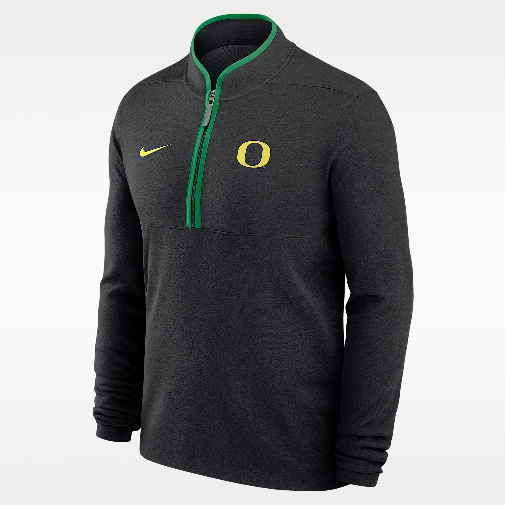 Playera de manga larga universitaria Nike Dri-FIT de medio cierre para hombre Oregon Victory
