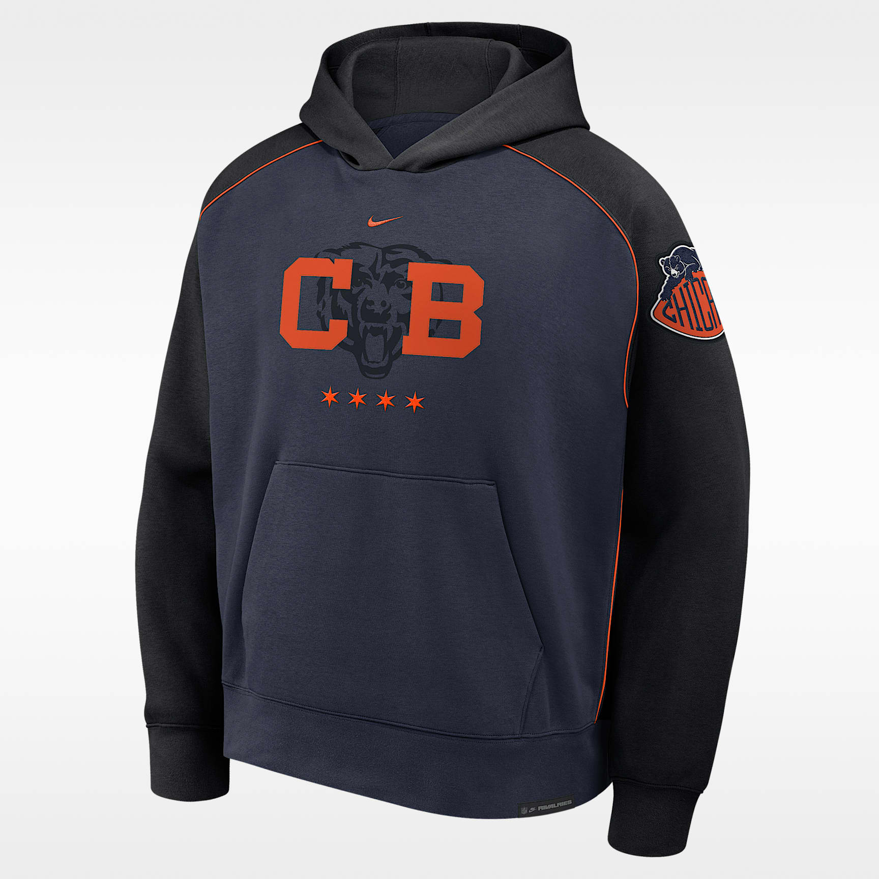 Sudadera con gorro sin cierre Nike de la NFL para hombre Chicago Bears Rivalries Collection Air