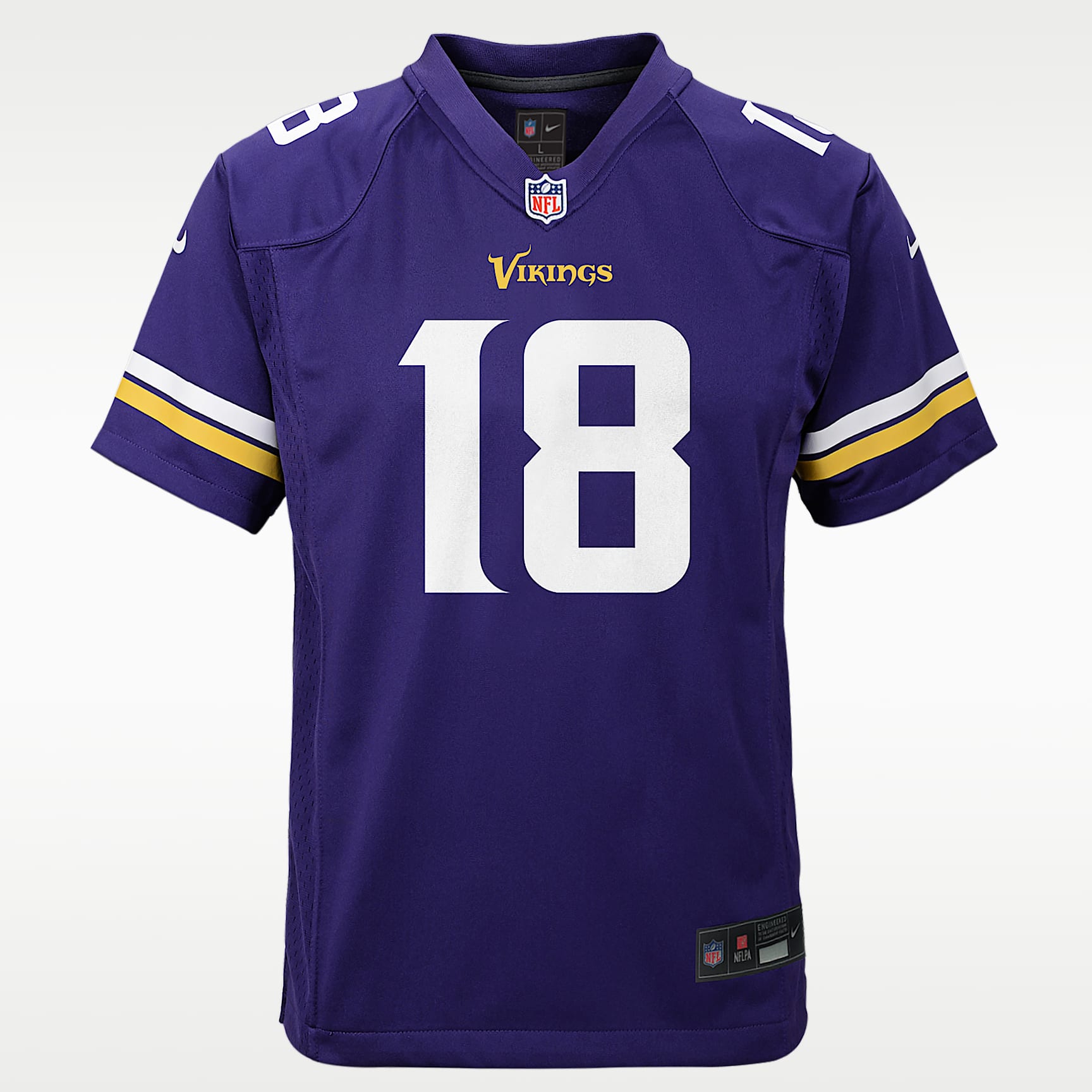 Justin Jefferson Minnesota Vikings 2024 Big Kids' Nike NFL Game Jersey