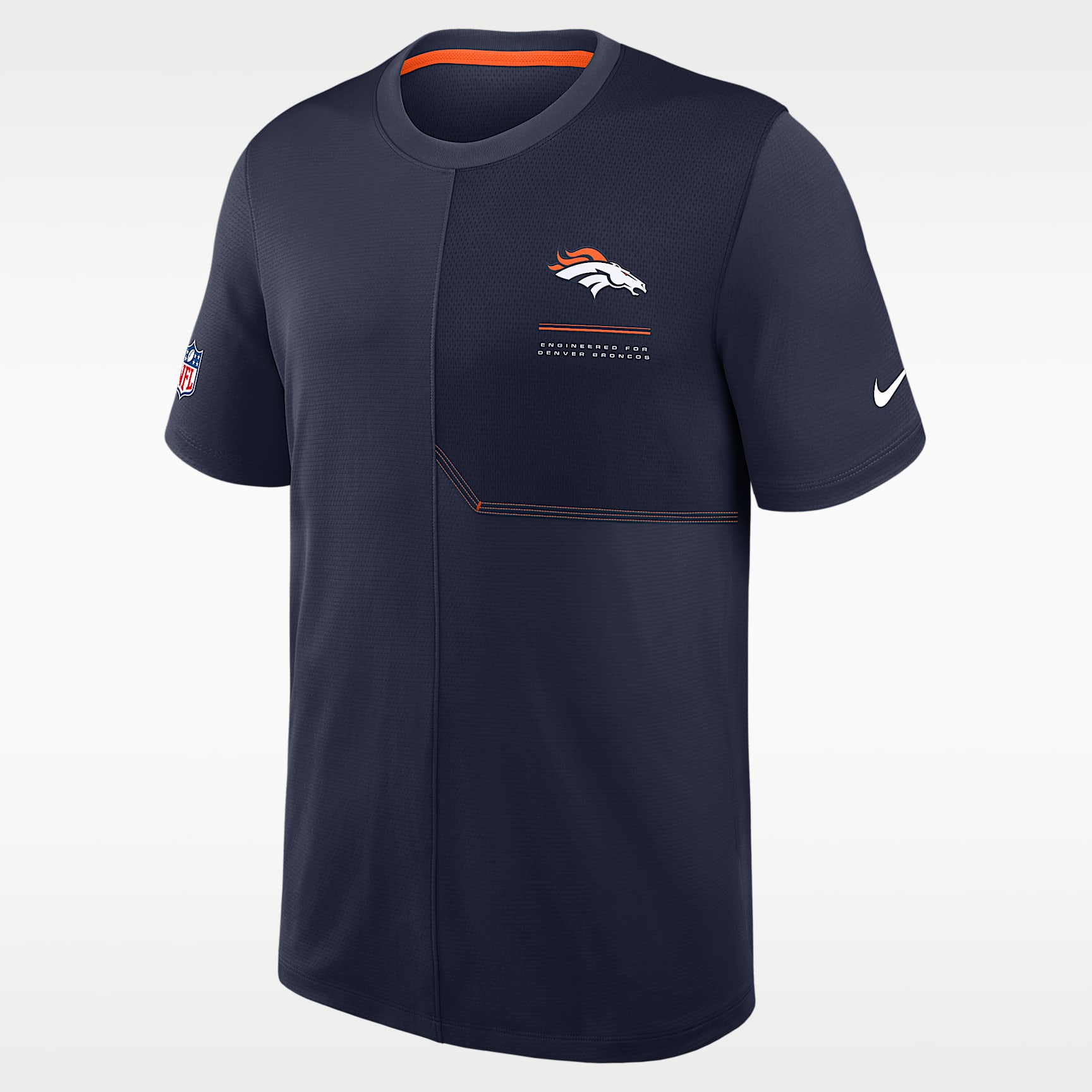 Denver Broncos Sideline Coach Men's Nike Dri-FIT NFL Top