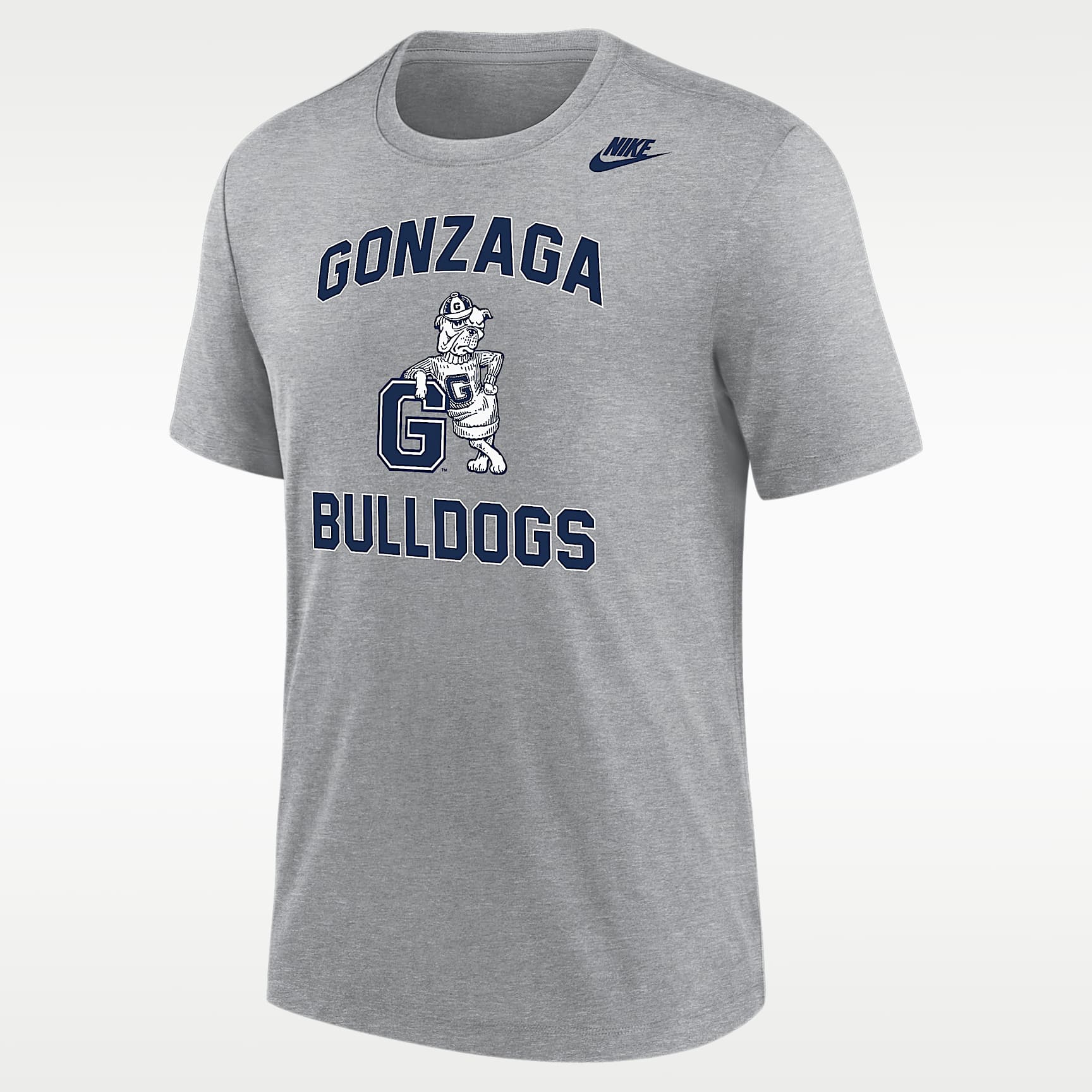 Playera de futbol americano Nike Tri-blend para hombre Gonzaga Bulldogs