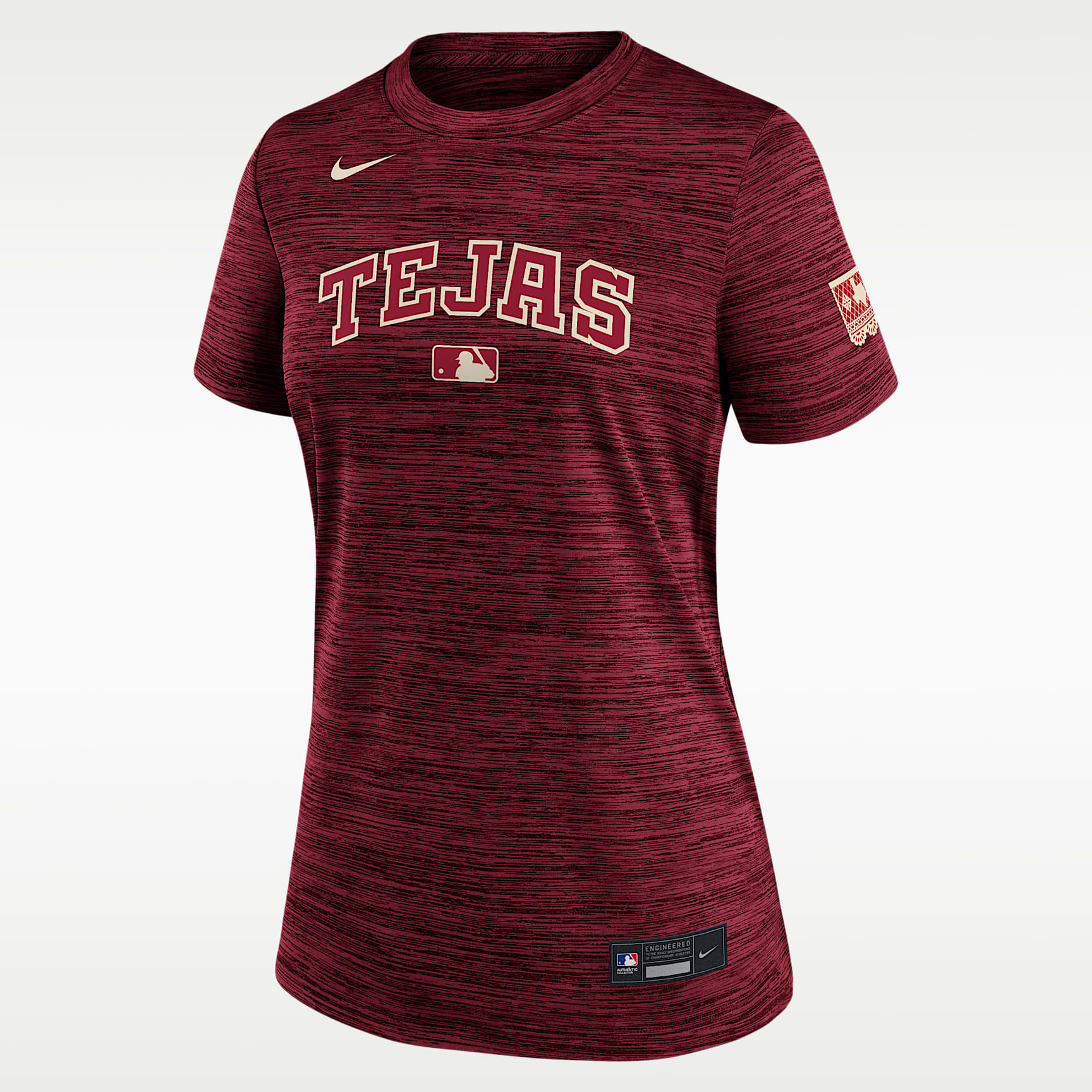 Texas Rangers Authentic Collection City Connect Velocity Women's Nike Dri-FIT MLB T-Shirt