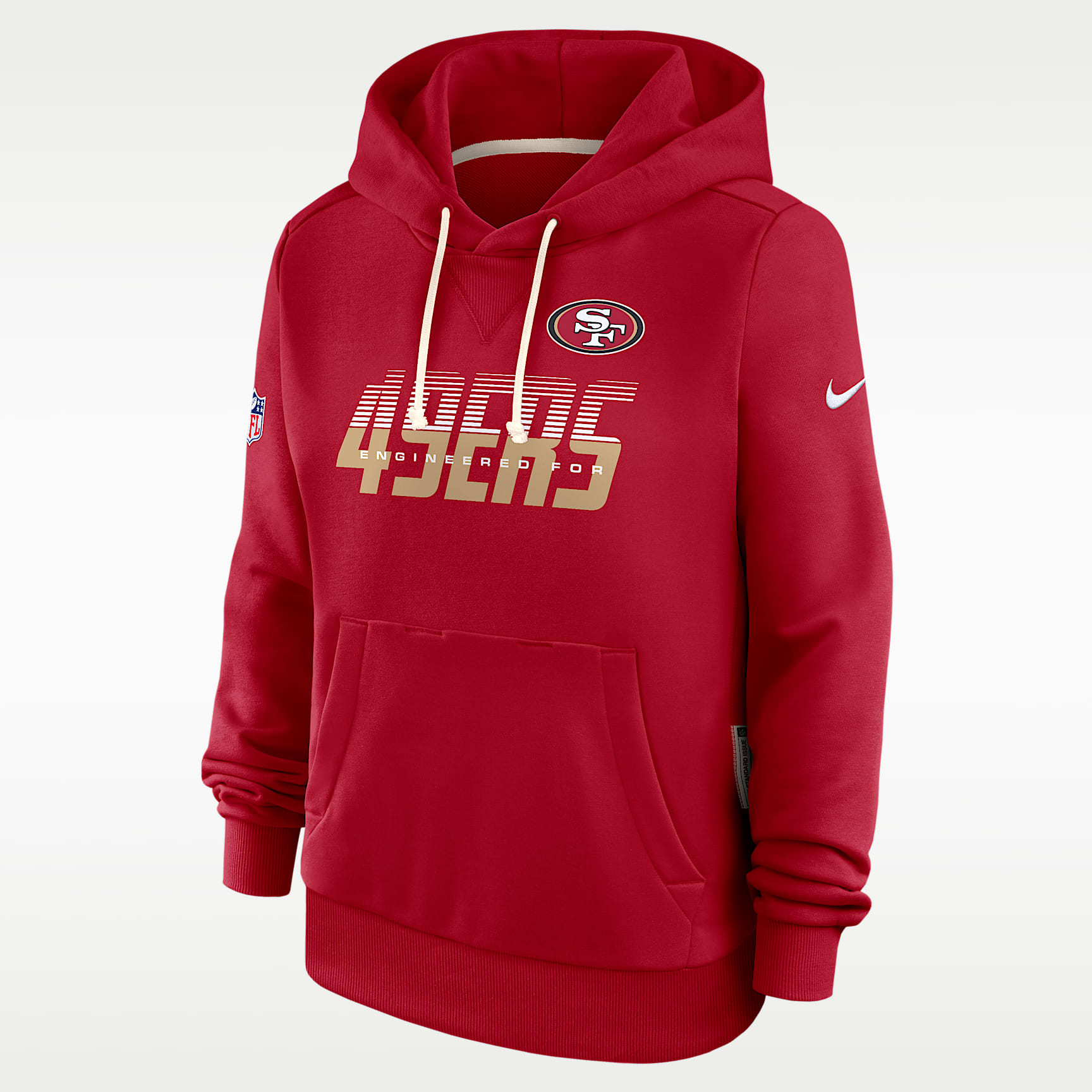 San Francisco 49ers Sideline Standard Issue Women's Nike Dri-FIT NFL Pullover Hoodie