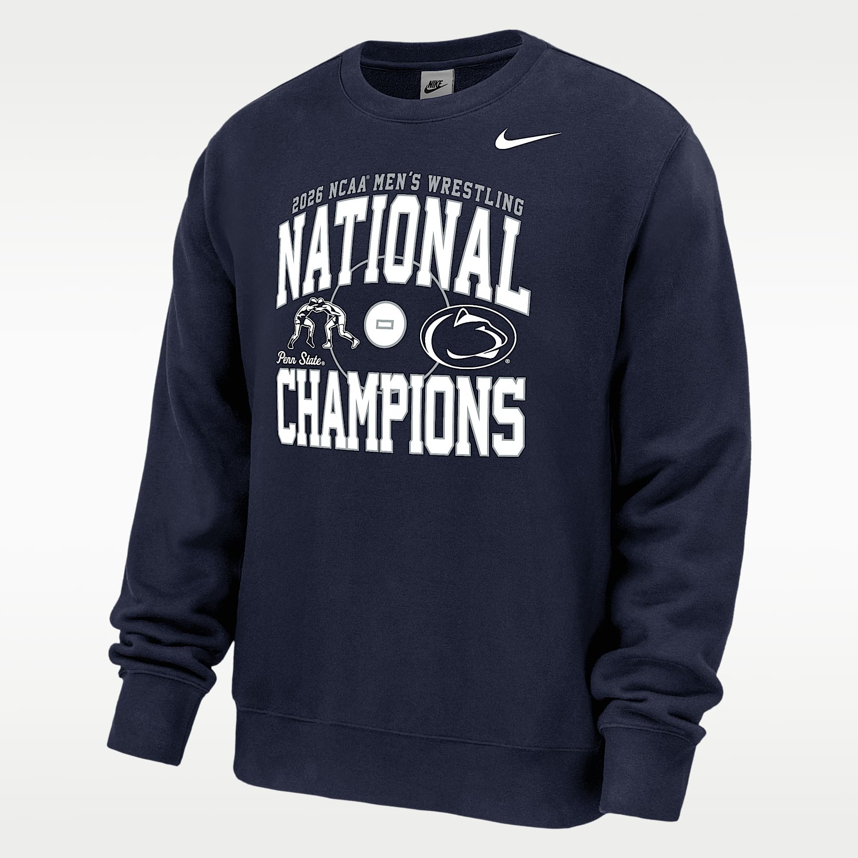 Penn State Nittany Lions Nike Men's Wrestling Crew-Neck Sweatshirt