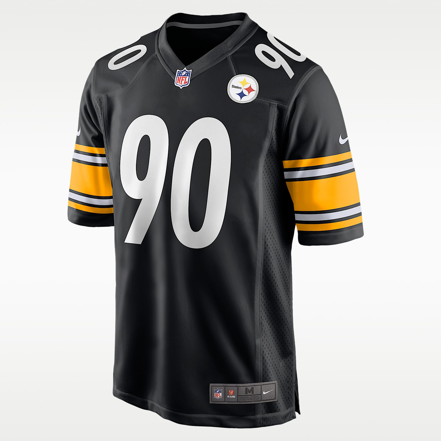 Jersey de juego Nike para hombre T.J. Watt Pittsburgh Steelers