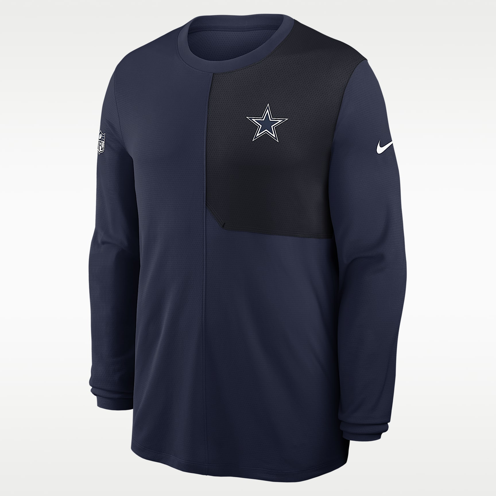 Dallas Cowboys Sideline Coach Men's Nike Dri-FIT NFL Long-Sleeve Top