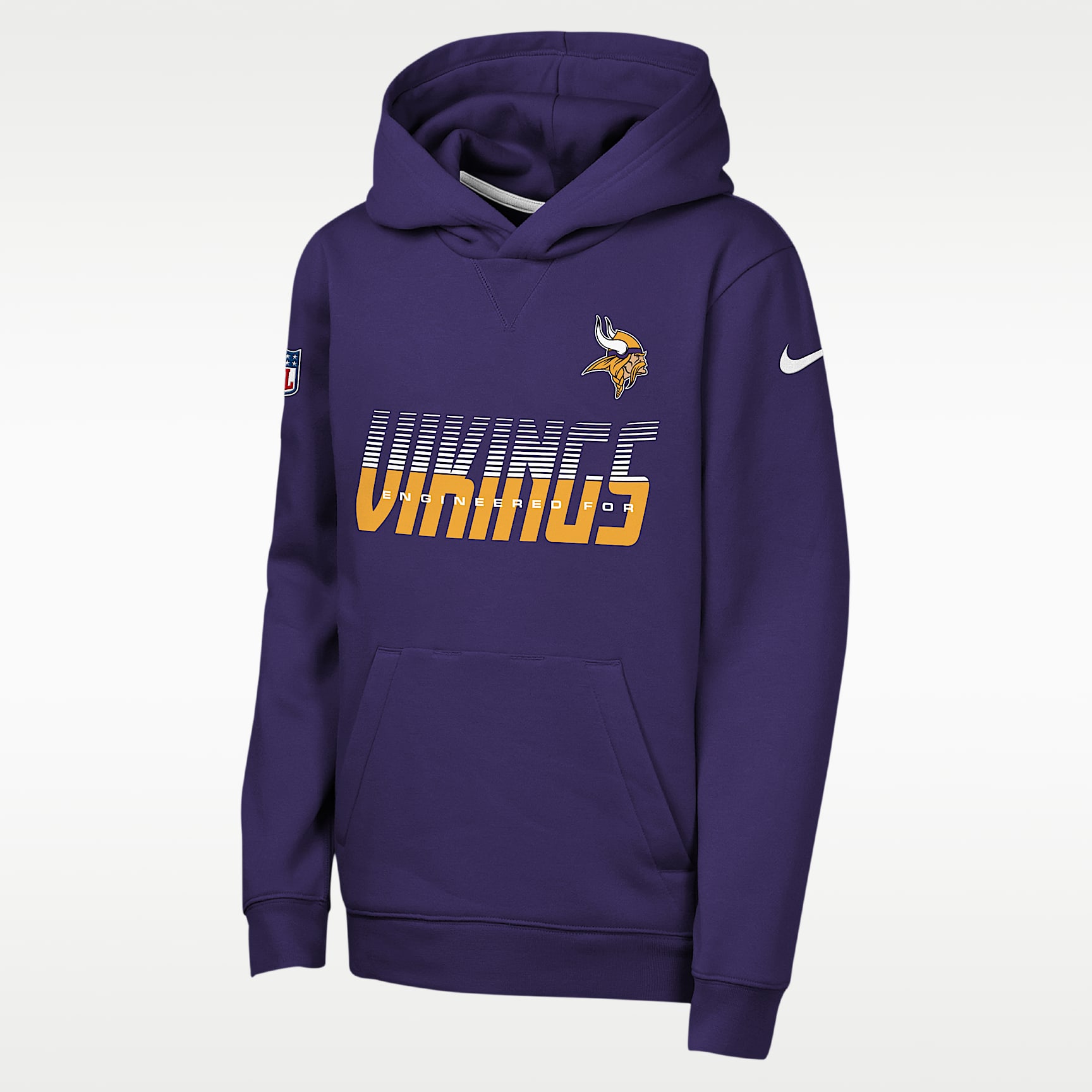 Minnesota Vikings Sideline Big Kids' Nike NFL Pullover Hoodie