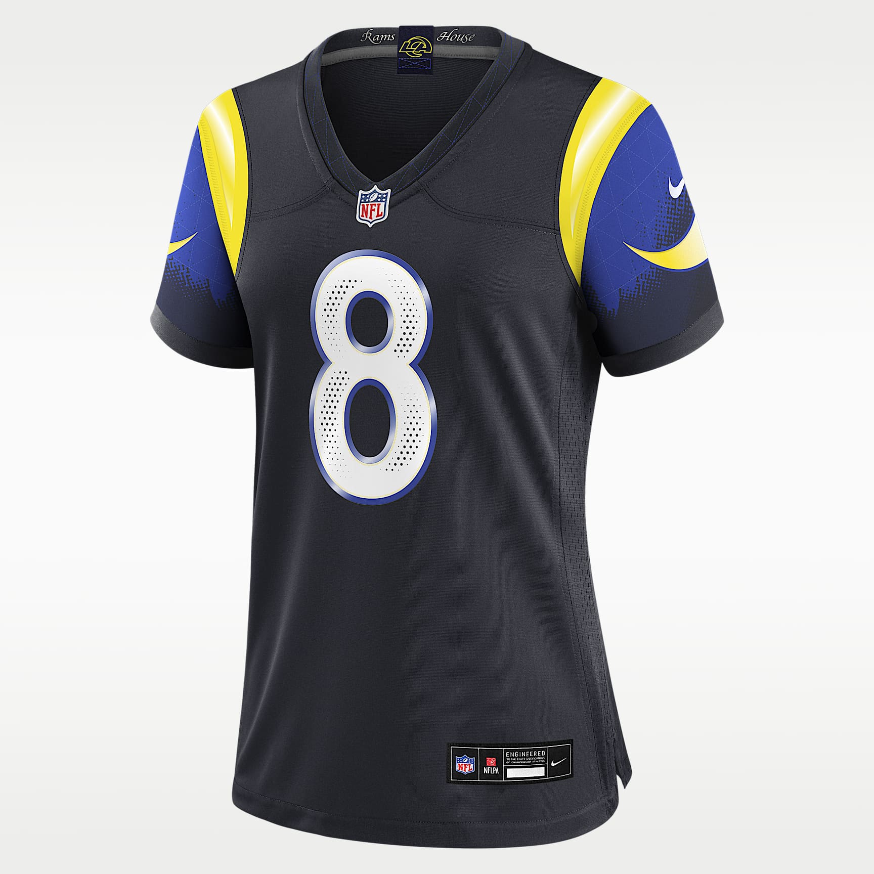 Jersey Nike de la NFL Game para mujer Jared Verse Los Angeles Rams Rivalries Collection