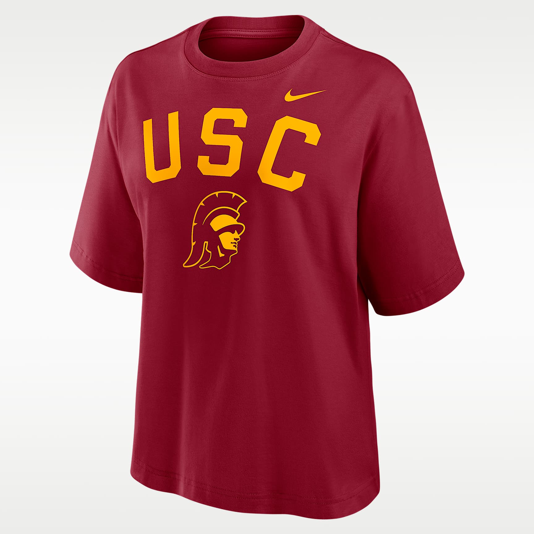 USC Arch Over Logo Boxy Women's Nike College T-Shirt