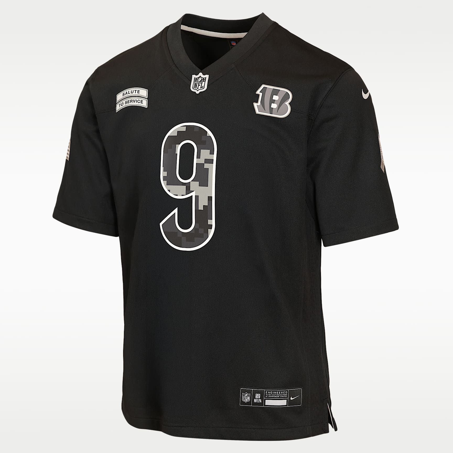 Joe Burrow Cincinnati Bengals Salute to Service Big Kids' Nike NFL Game Jersey
