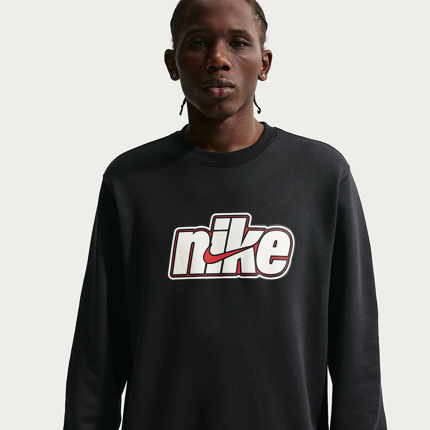 Nike Sportswear Club Men's French-Terry Crew-Neck Sweatshirt