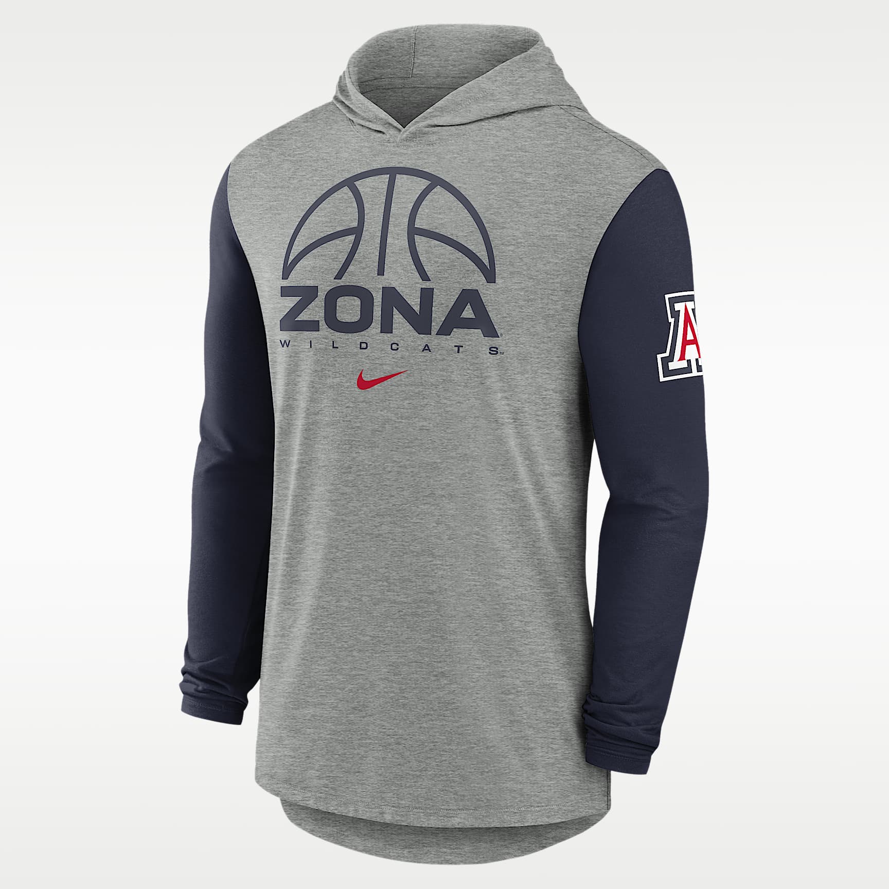 Arizona Basketball Men's Nike Dri-FIT College Long-Sleeve Hooded T-Shirt