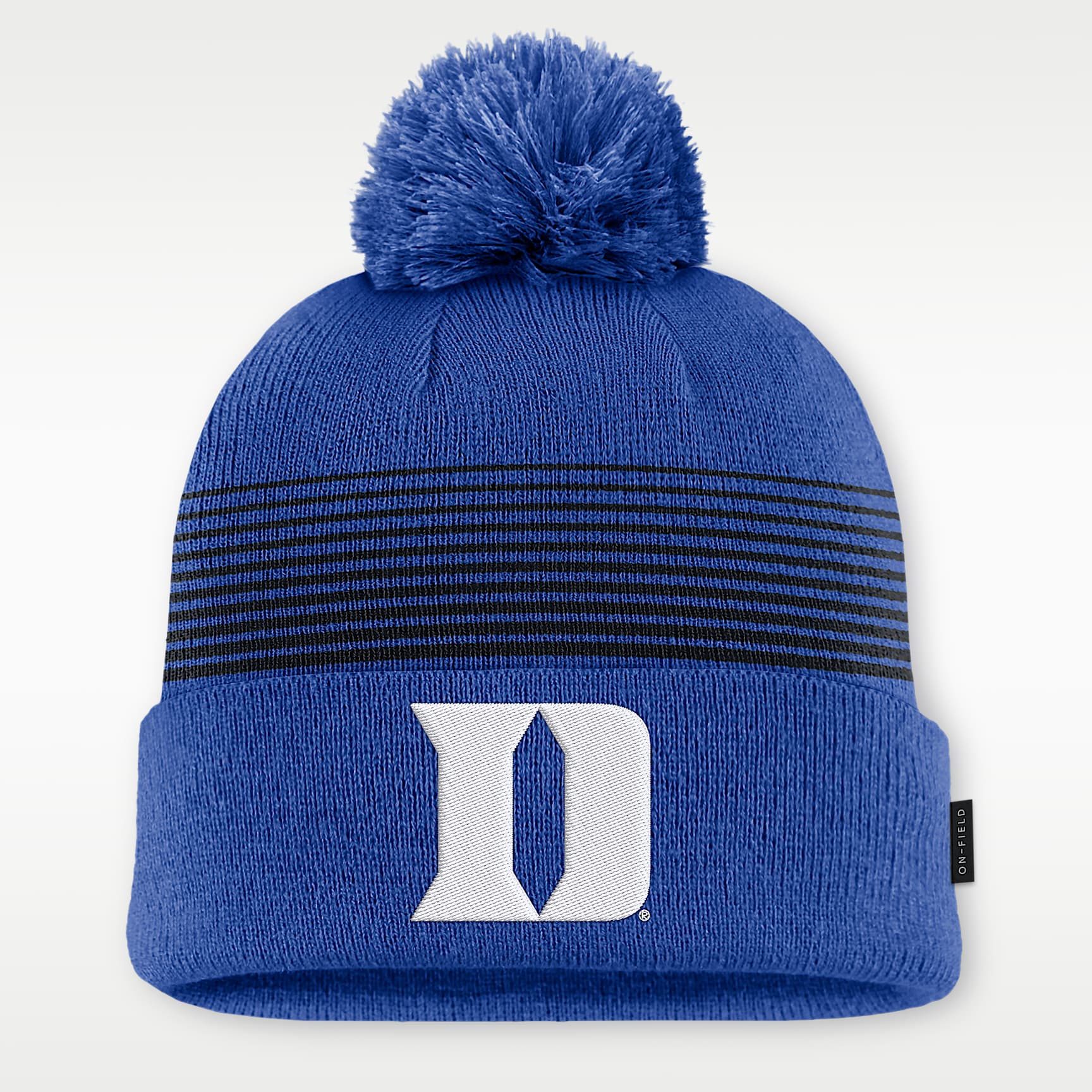 Duke Sideline Peak Men's Nike College Cuffed Pom Beanie