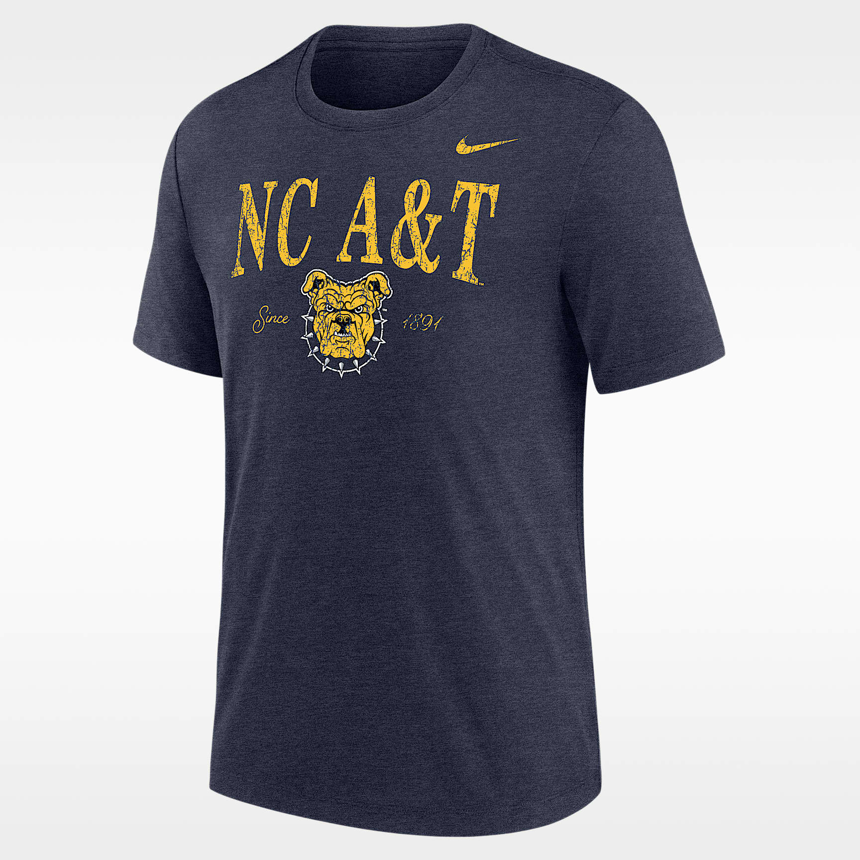 Nike College (North Carolina A&T University) Men's Tri-Blend Short-Sleeve T-Shirt
