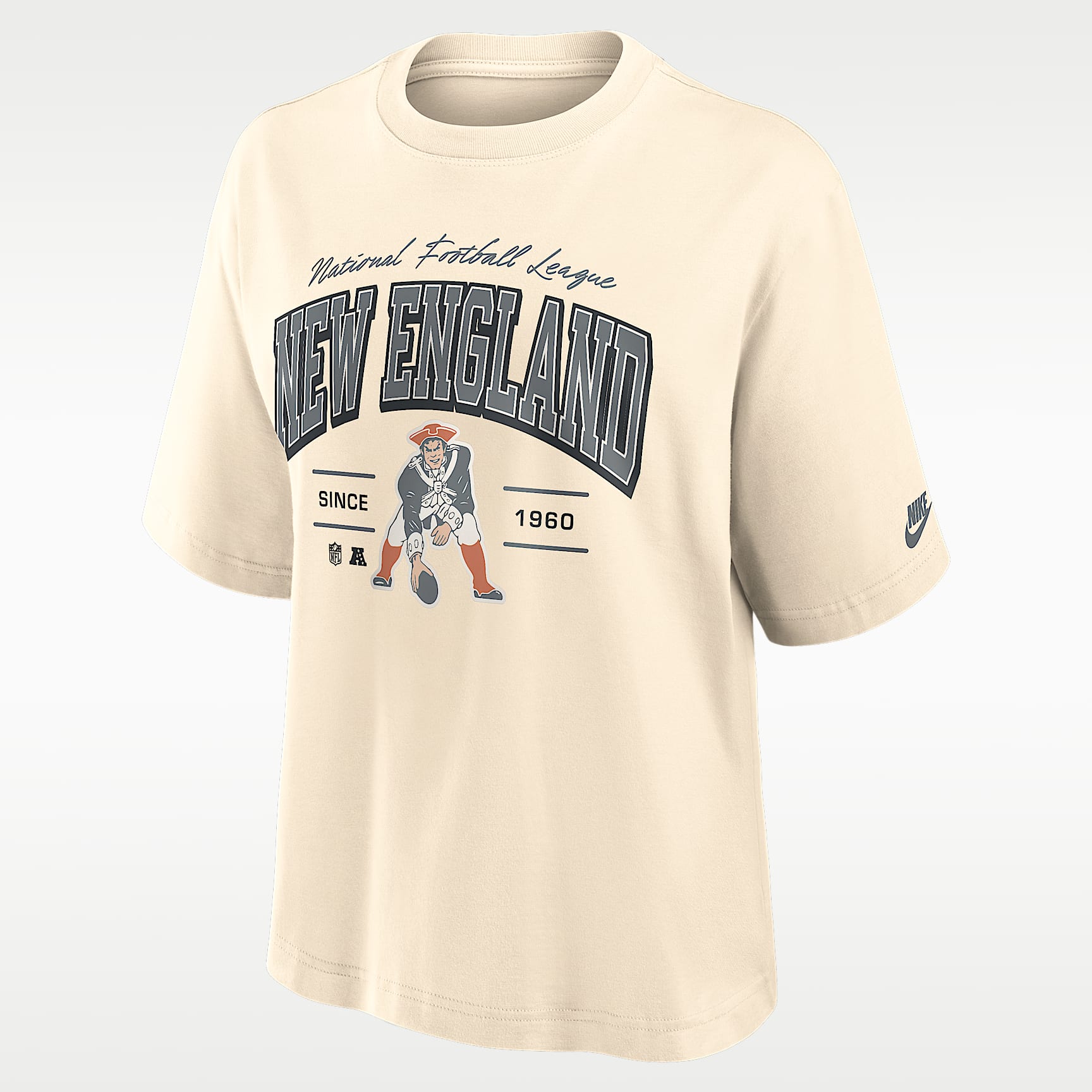 New England Patriots Vintage Mod Boxy Women's Nike NFL T-Shirt