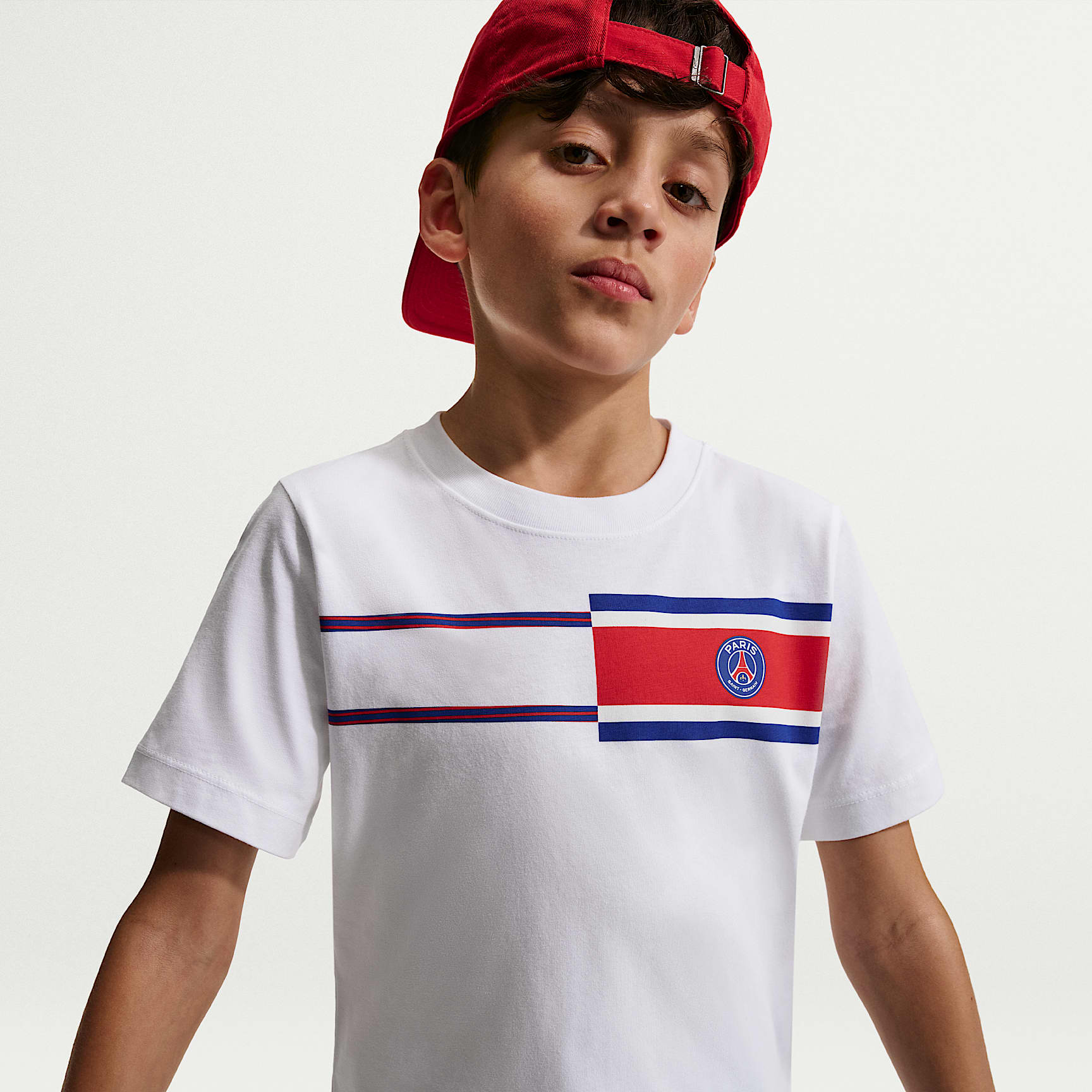 Paris Saint-Germain Club Nike Soccer póló nagyobb gyerekeknek