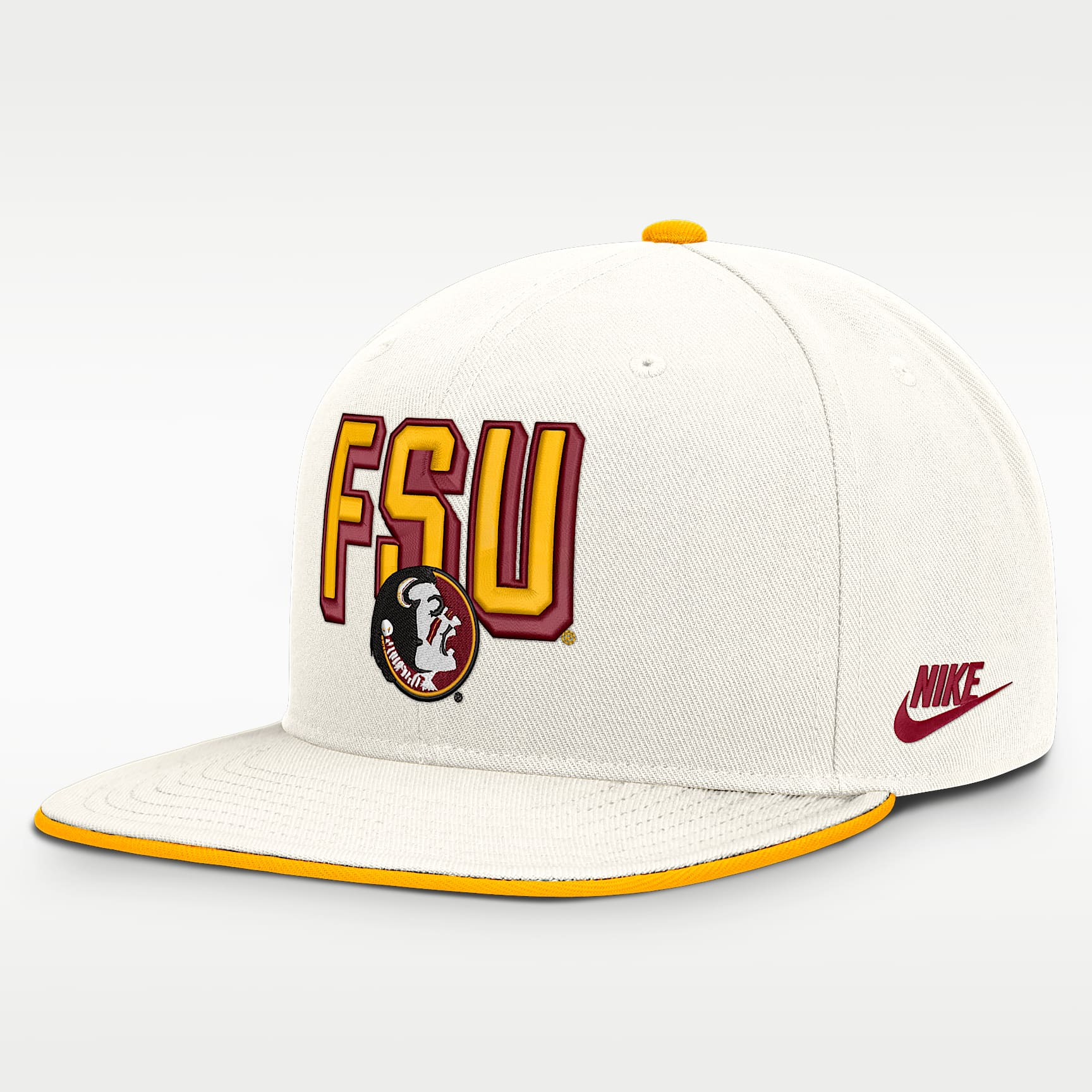 Gorra universitaria Nike Dri-FIT ajustable para hombre Florida State Legacy Letter & Mascot Pro
