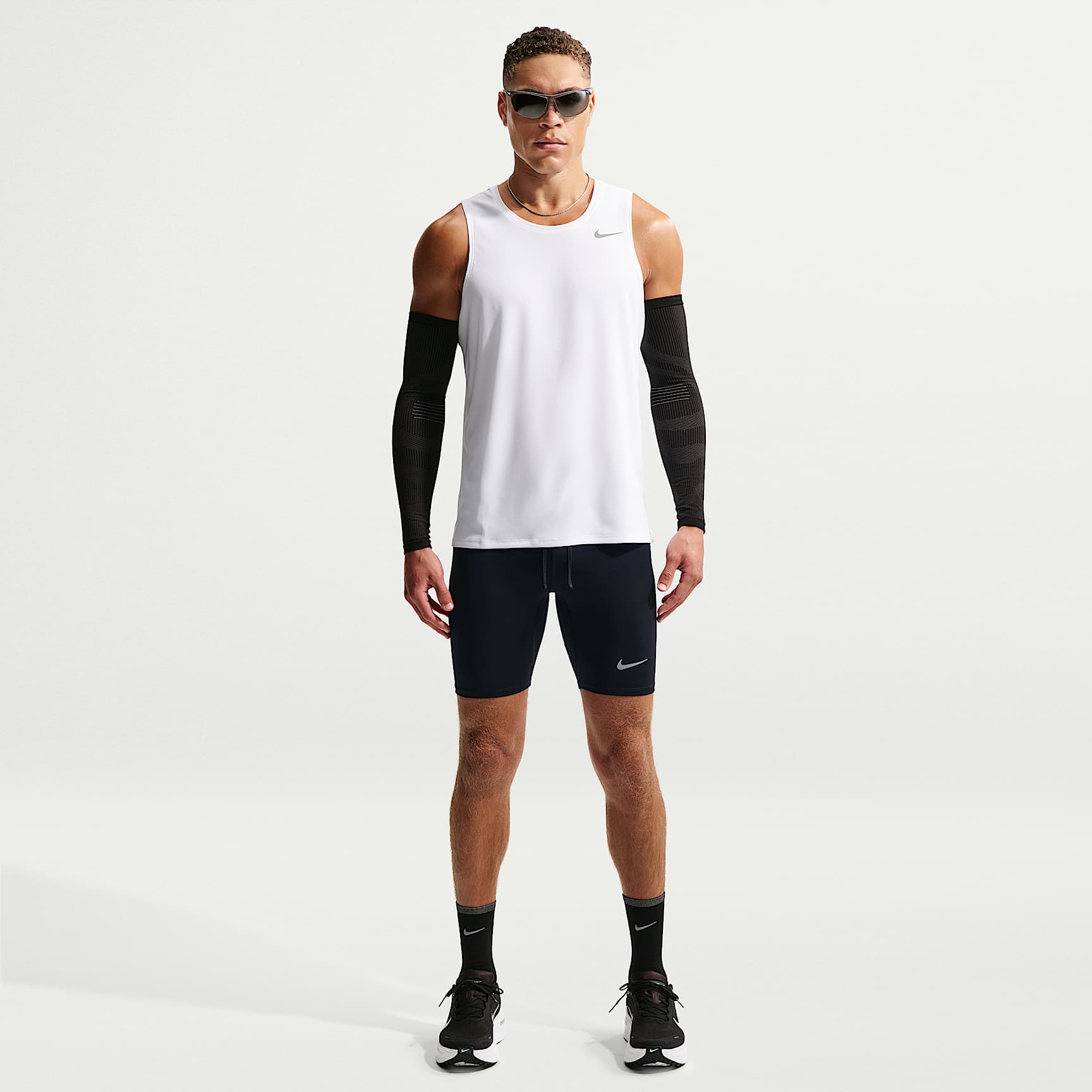 Nike Fast Men's Dri-FIT Brief-Lined Running 1/2-Length Tights