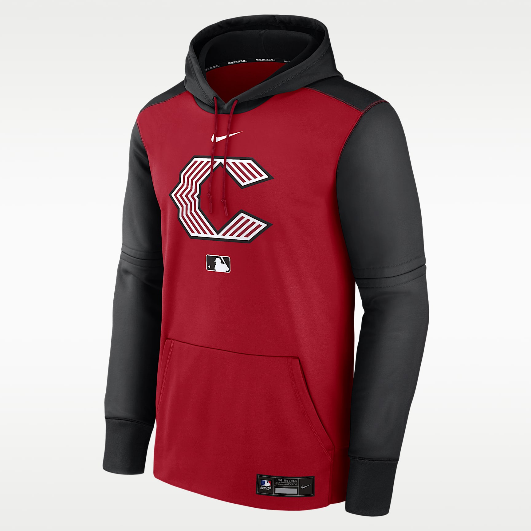 Cincinnati Reds Authentic Collection City Connect Men's Nike Therma MLB Pullover Hoodie