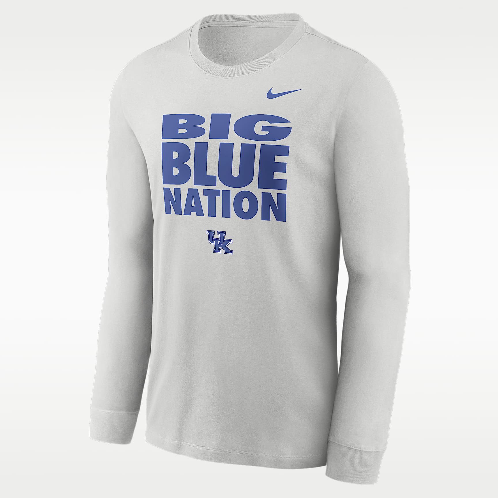 Playera de manga larga universitaria Nike Dri-FIT para hombre Kentucky Sideline Slogan