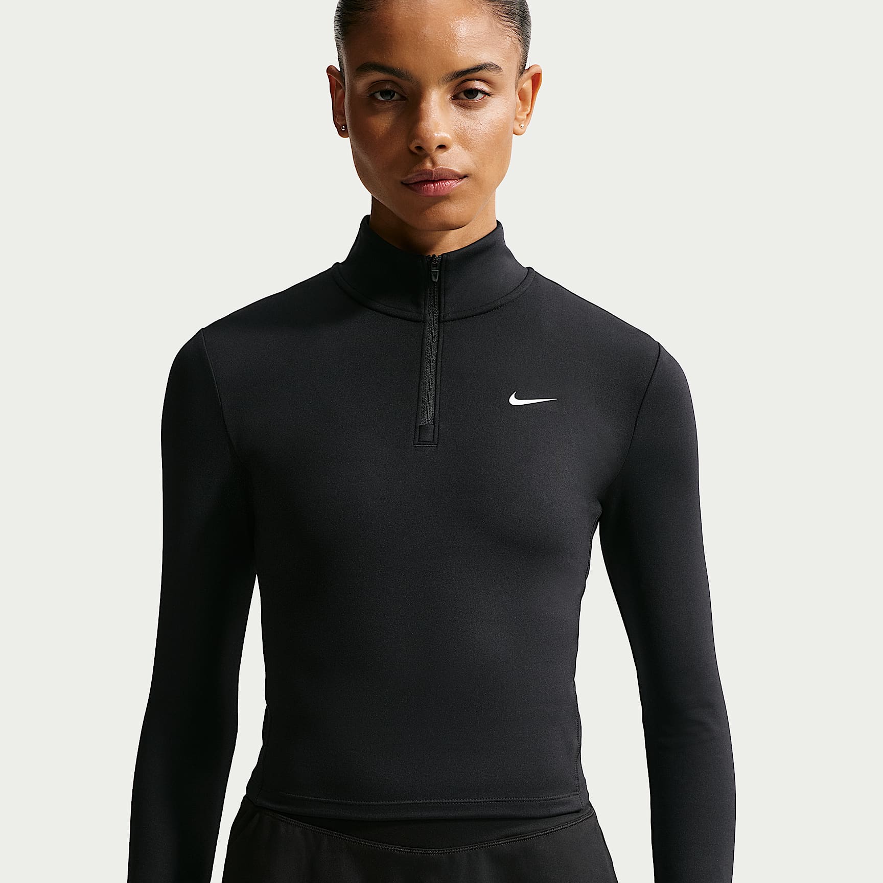 Nike One Fitted Dri-FIT-Midlayer mit Viertelreißverschluss für Damen