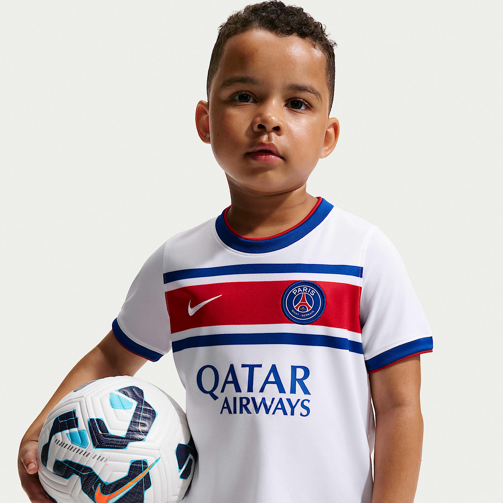 Paris Saint-Germain Home Big Kids' Nike Dri-FIT Soccer Pre-Match Top