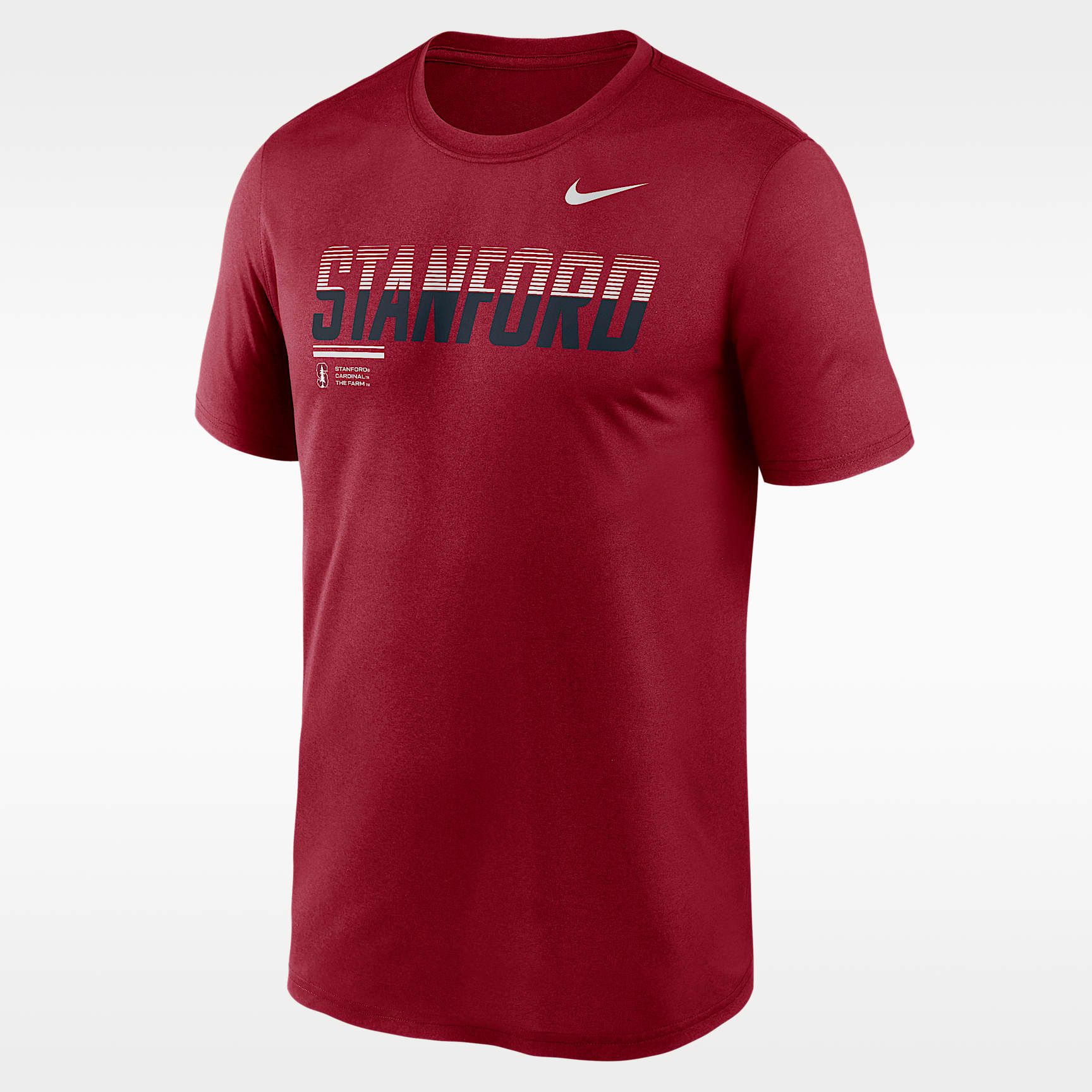 Playera universitaria Nike Dri-FIT para hombre Stanford Sideline Legend