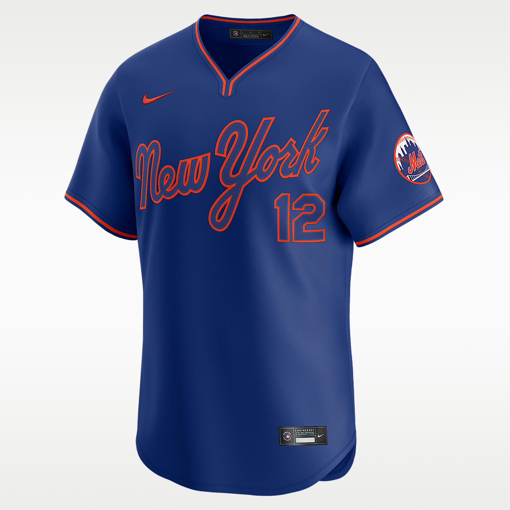 Jersey Nike Dri-FIT ADV de la MLB Limited para hombre Francisco Lindor New York Mets