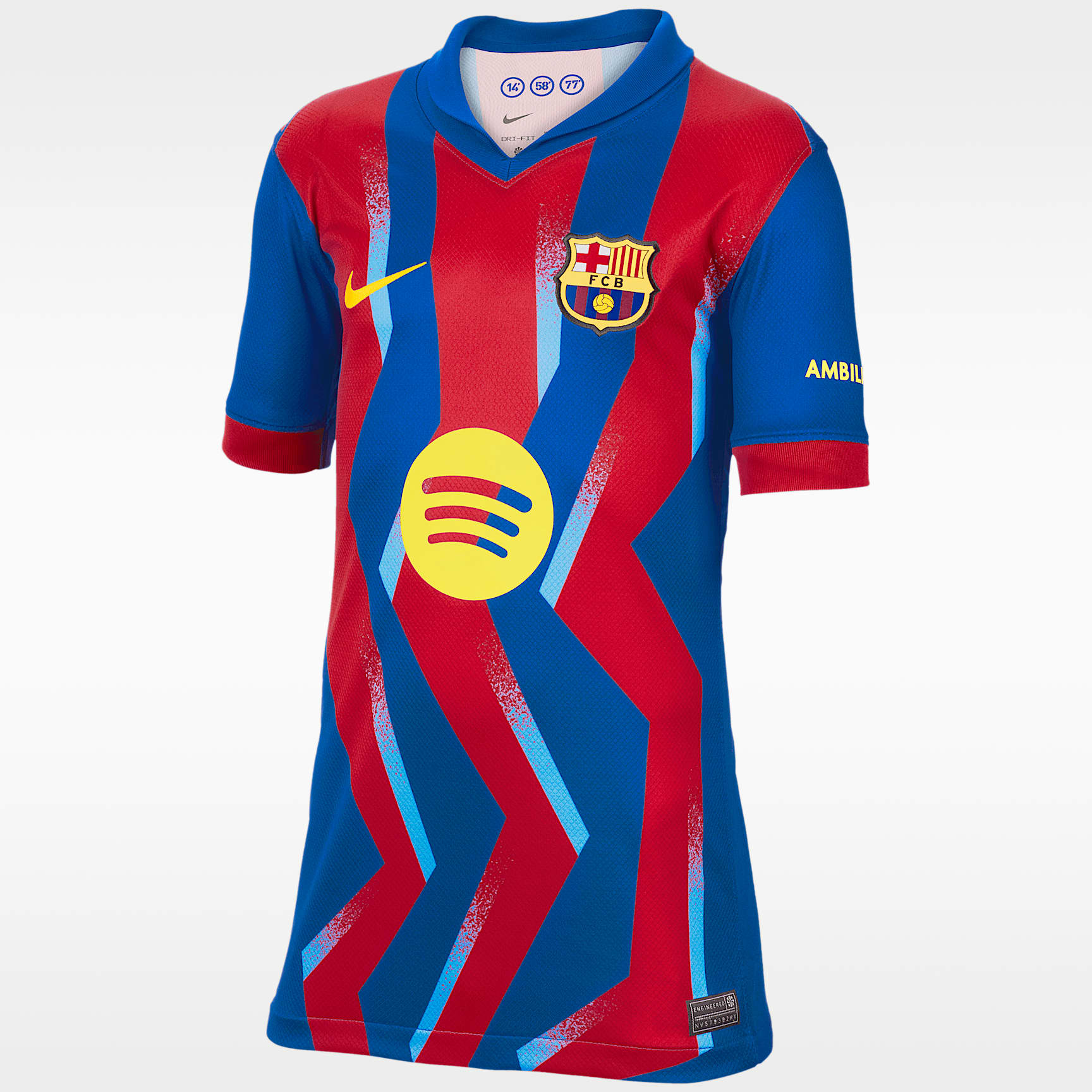 Lamine Yamal Barcelona 2025/26 Stadium Fourth Big Kids' Nike Dri-FIT Soccer Jersey