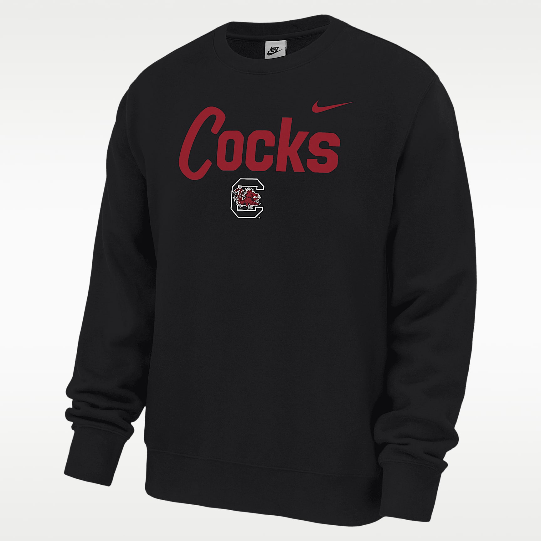 Nike College (South Carolina Gamecocks) Men's Fleece Crew-Neck Sweatshirt