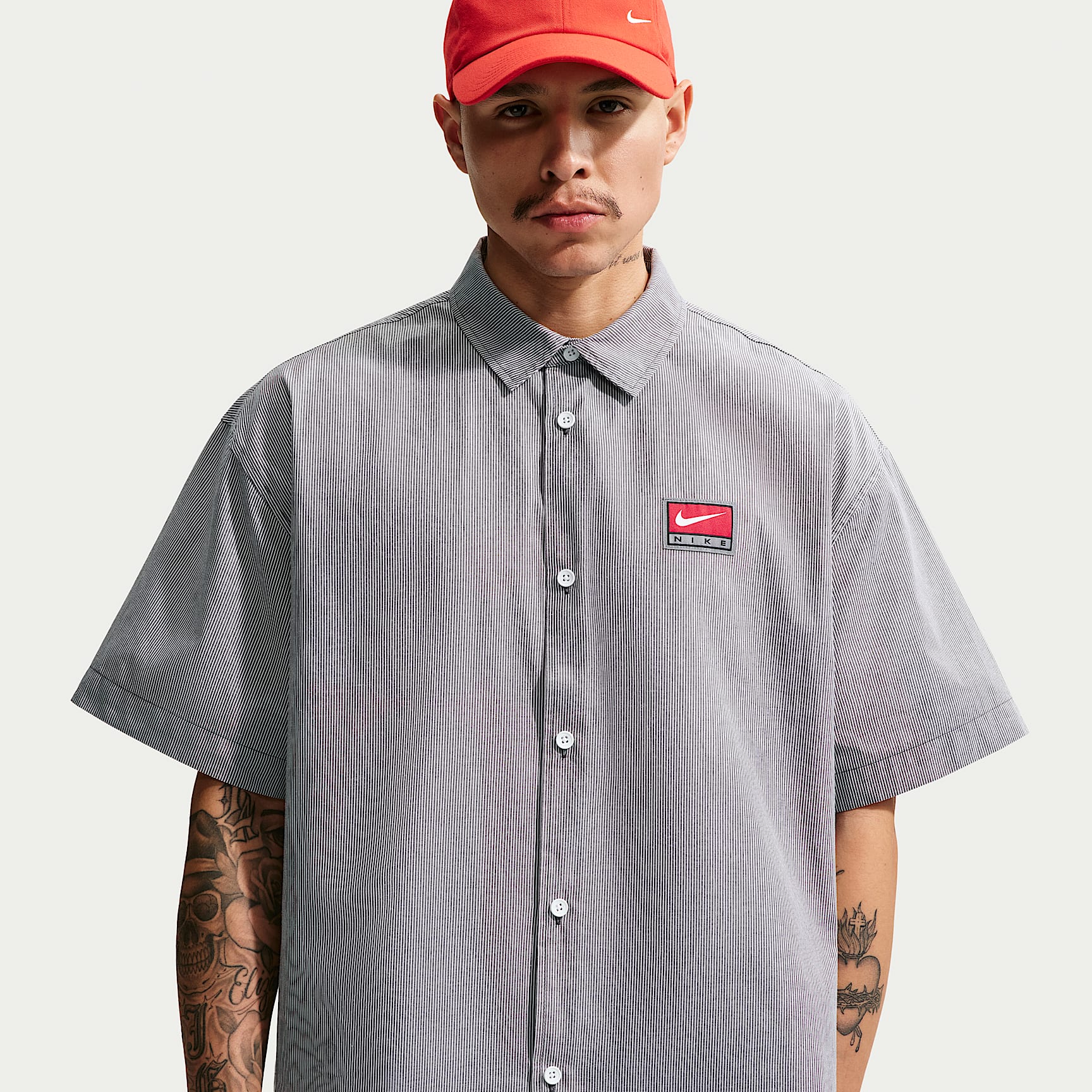 Nike Life Men's Short-Sleeve Button-Down Top