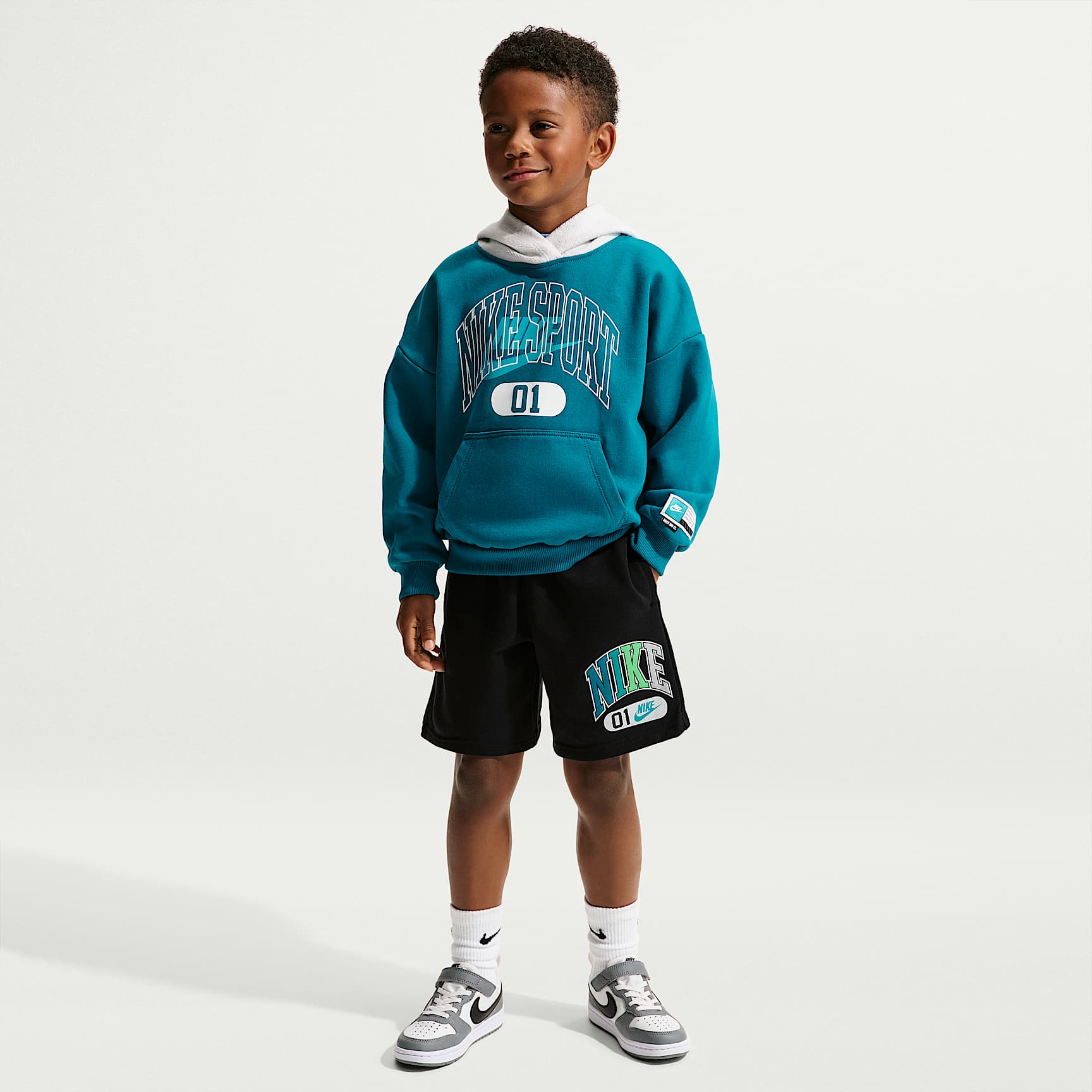 Nike Sportswear Little Kids' Multisport Fleece Shorts
